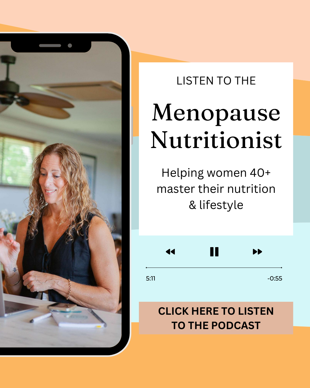 Menopause Nutritionist Facebook ad: From Hot Flashes to Hormone Balance