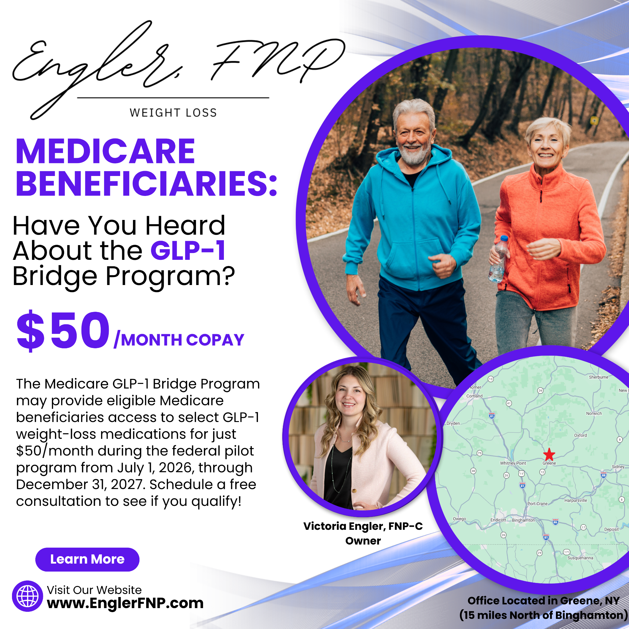 Engler Family Health Nurse Practitioner Facebook ad from Aug 3, 2026