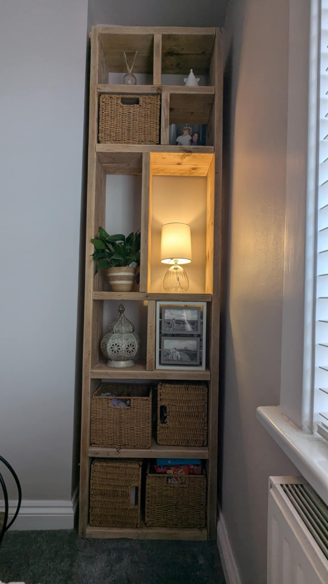 Danshelves Facebook ad: Born from a love for sustainability and timeless…