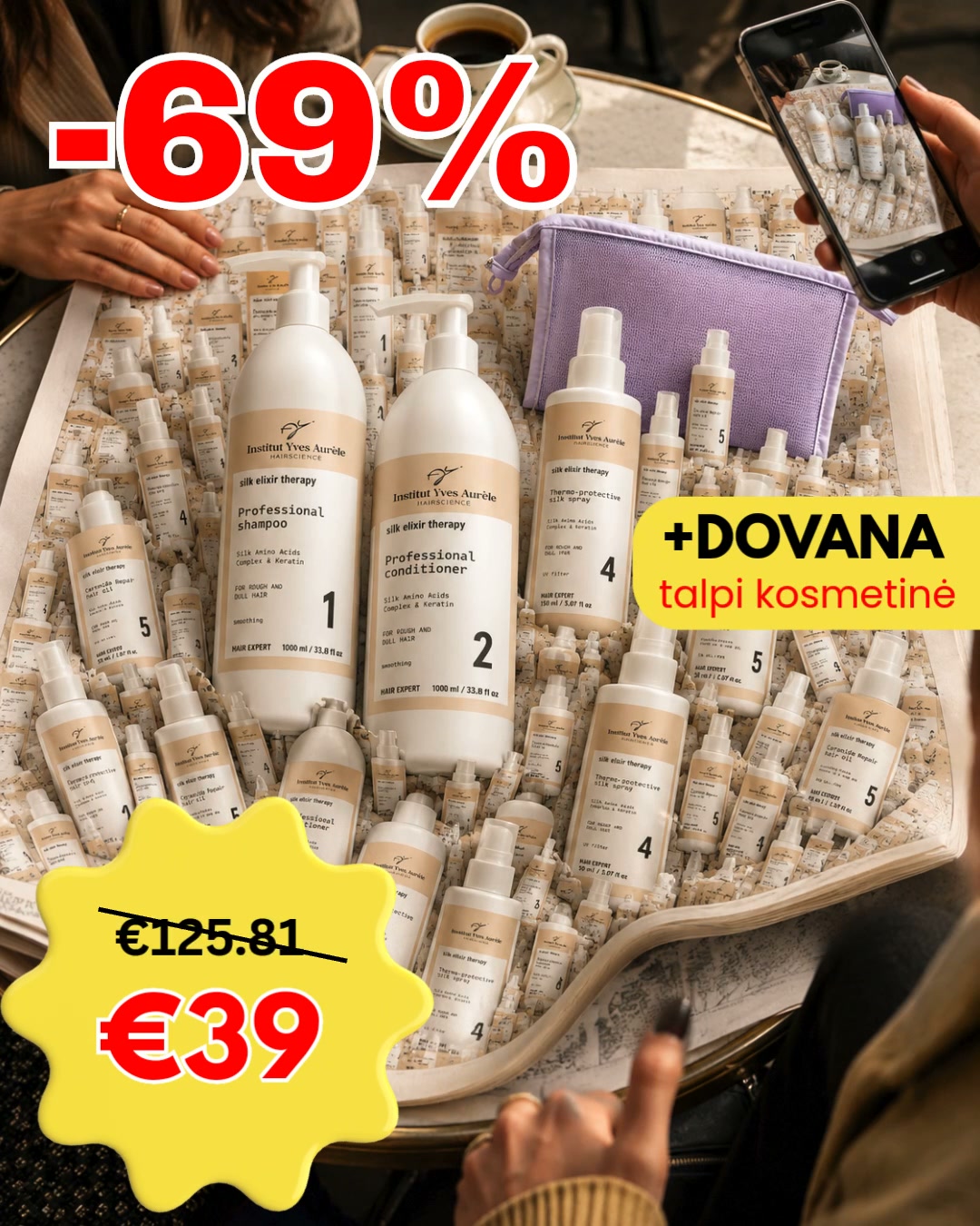Derma DNA Lietuva Facebook ad: Šilkas tavo plaukams