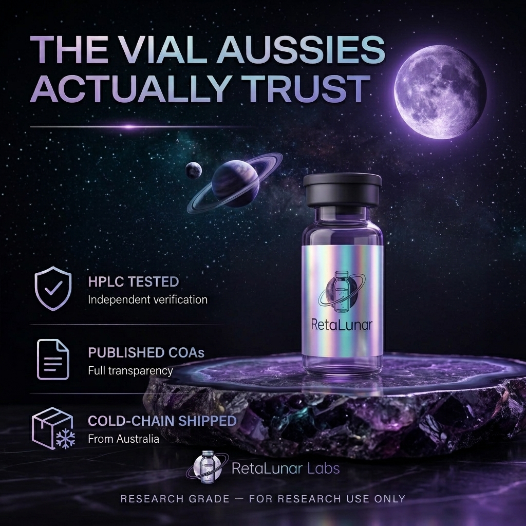 Retalunar Facebook ad: Retalunar, Seamless Research. Choose Australian