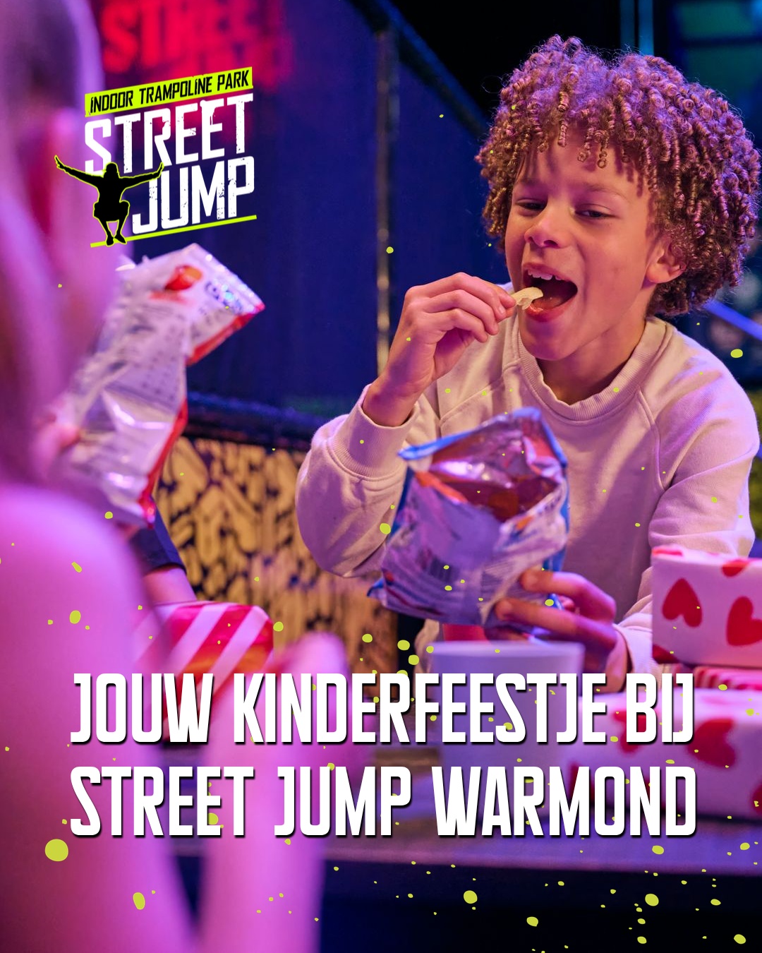 Street Jump Nederland Facebook ad: Kinderfeest bij Street Jump Warmond