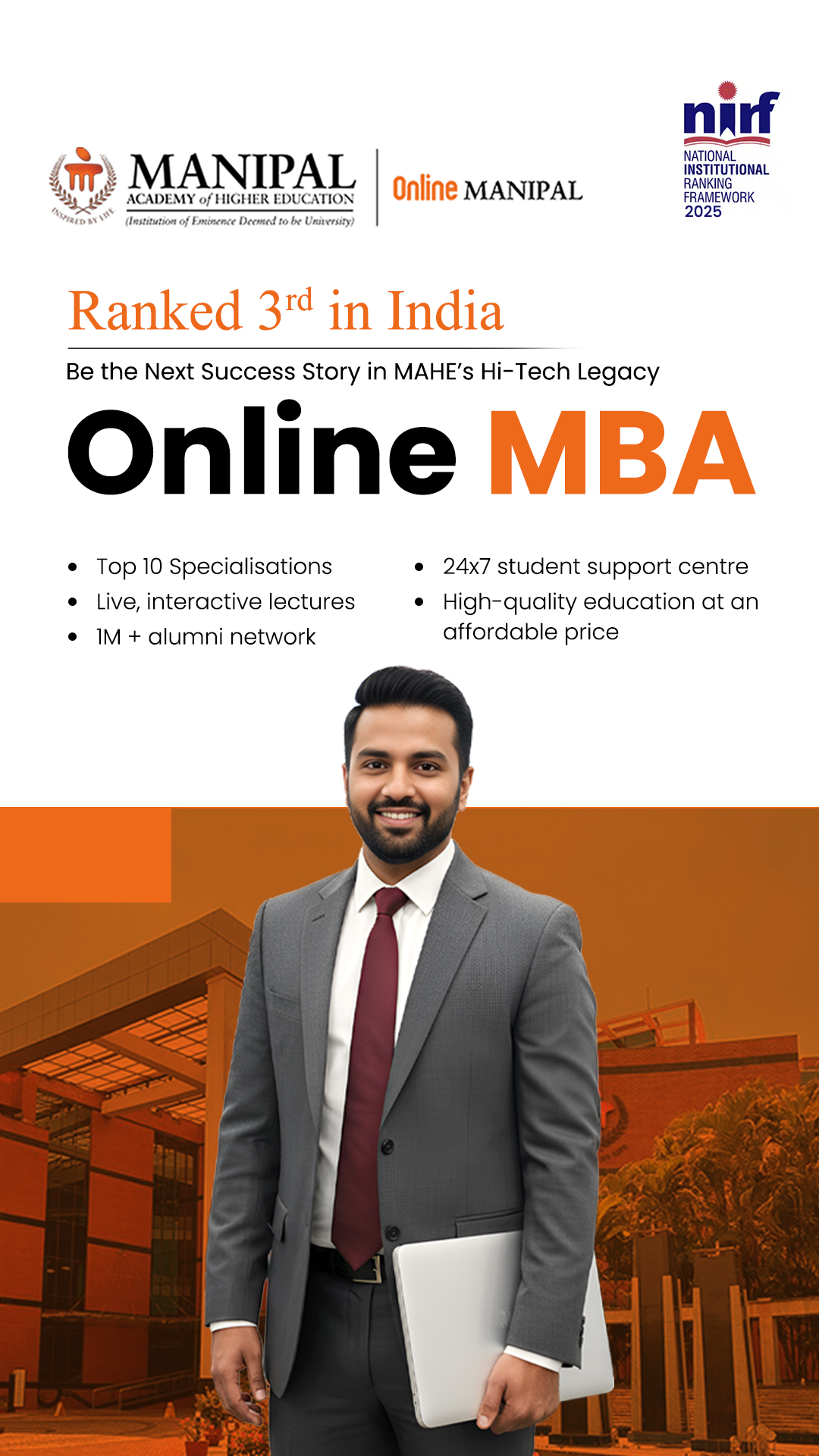 Manipal Academy of Higher Education - Online Facebook ad from Feb 17, 2026