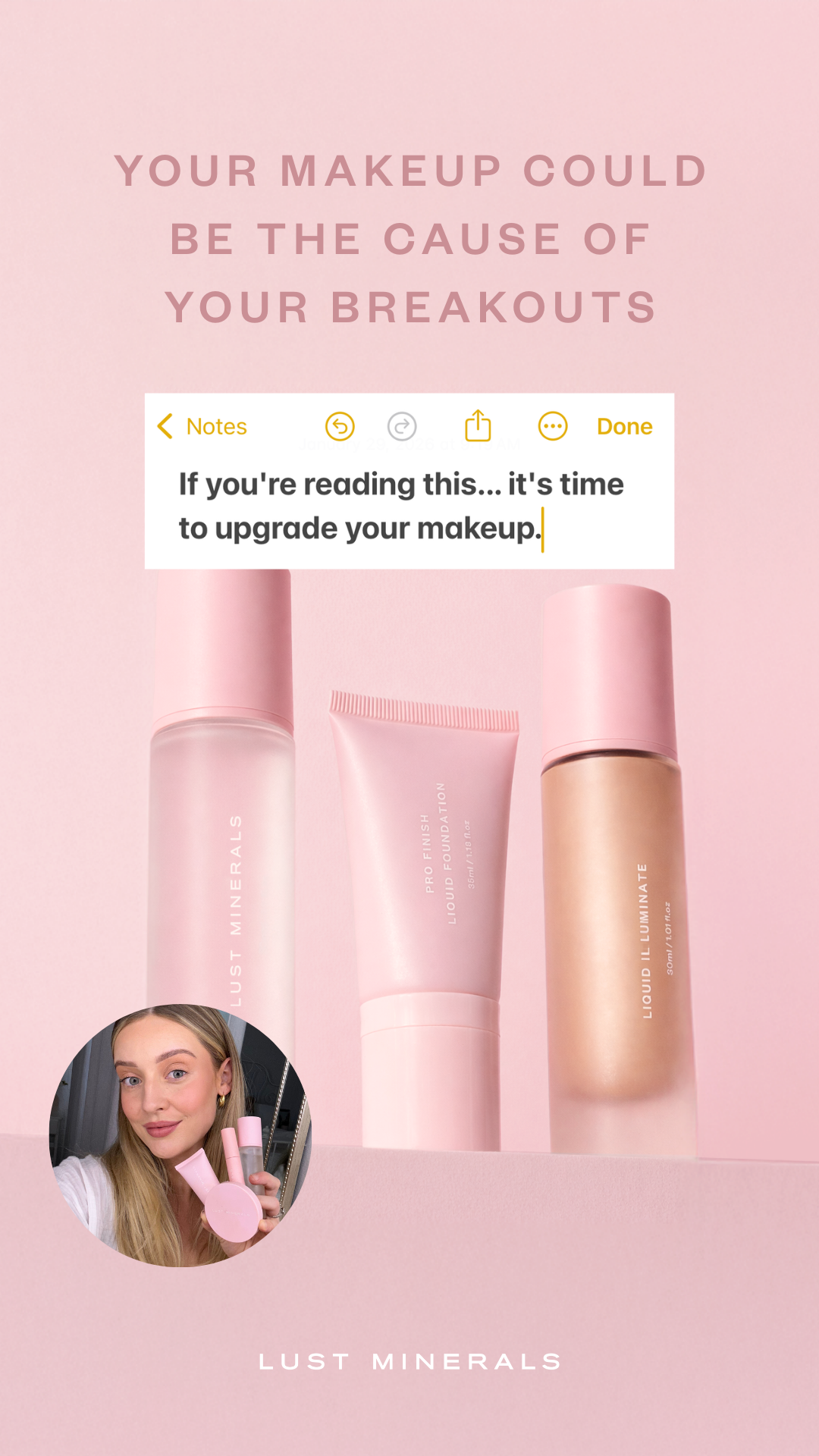 Lust Minerals Facebook ad