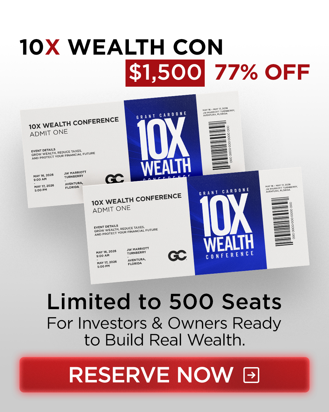 Grant Cardone Facebook ad