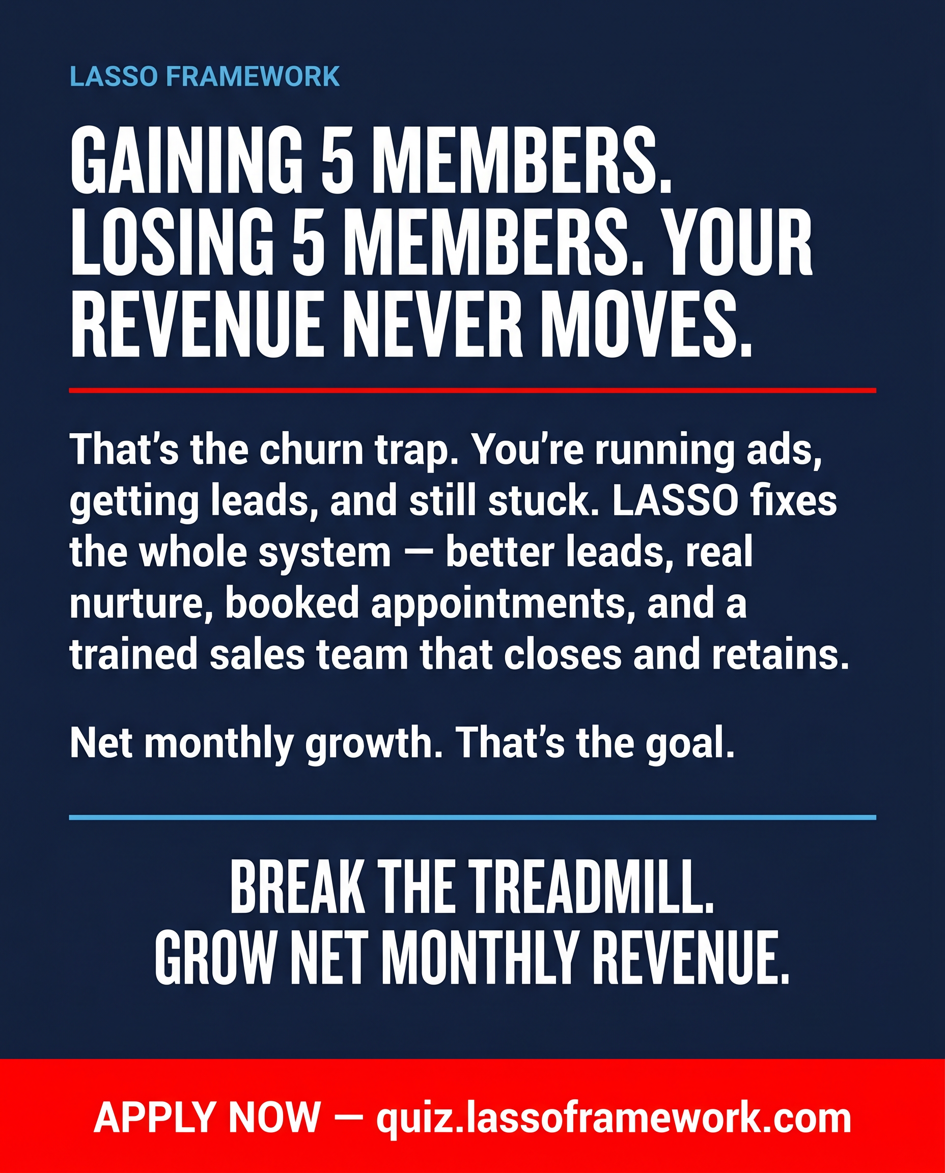 LASSO - Lead and Sales System Optimization Facebook ad