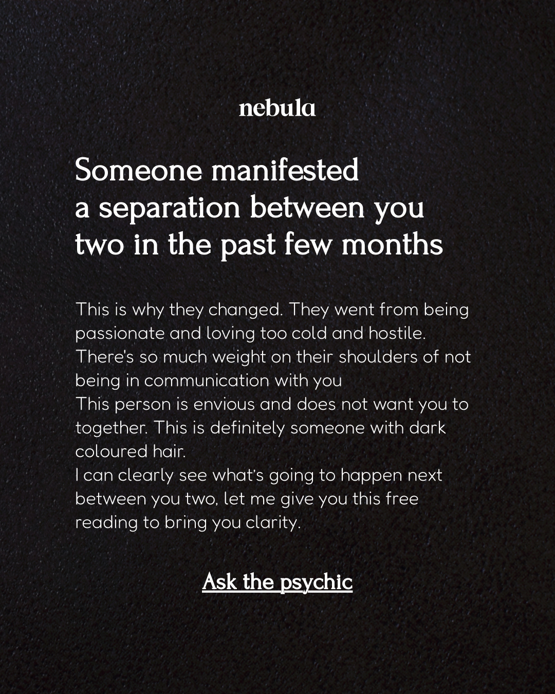 Your Relationship Advisor Facebook ad