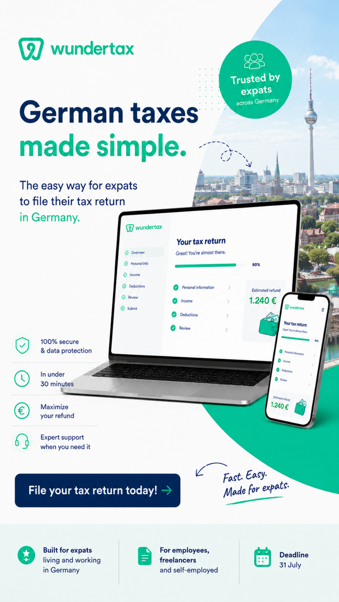 wundertax Facebook ad