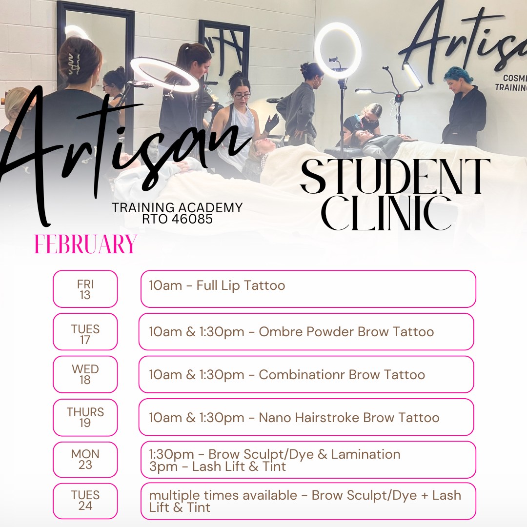Artisan Cosmetic Tattoo and Training Academy RTO 46085 Facebook ad