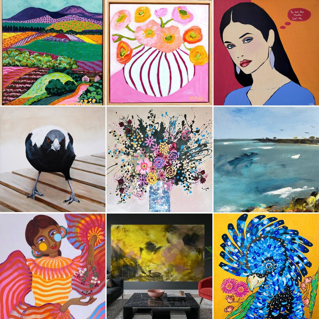 The Online Art Gallery Facebook ad: Original Australian Art