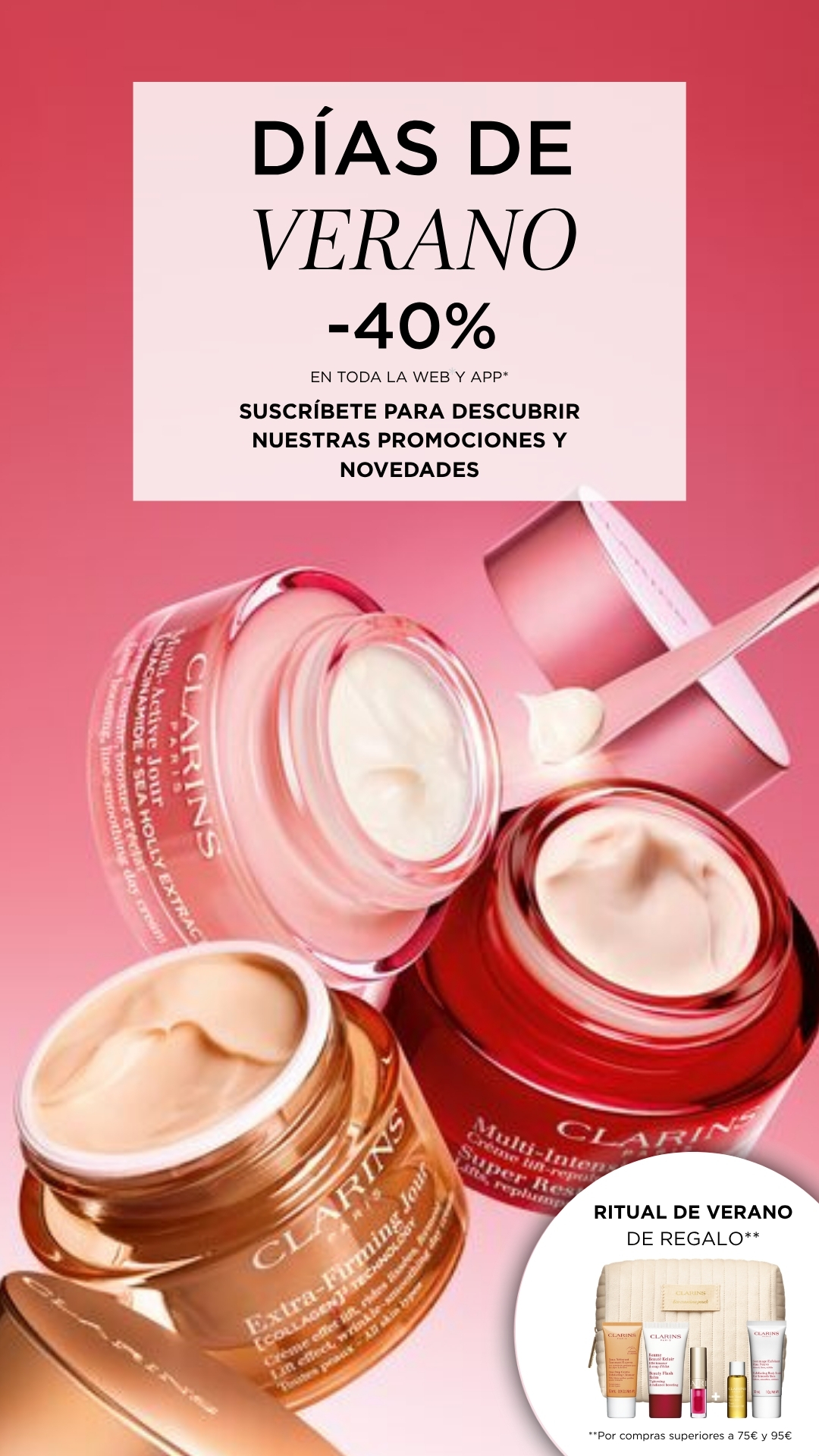 Clarins Facebook ad