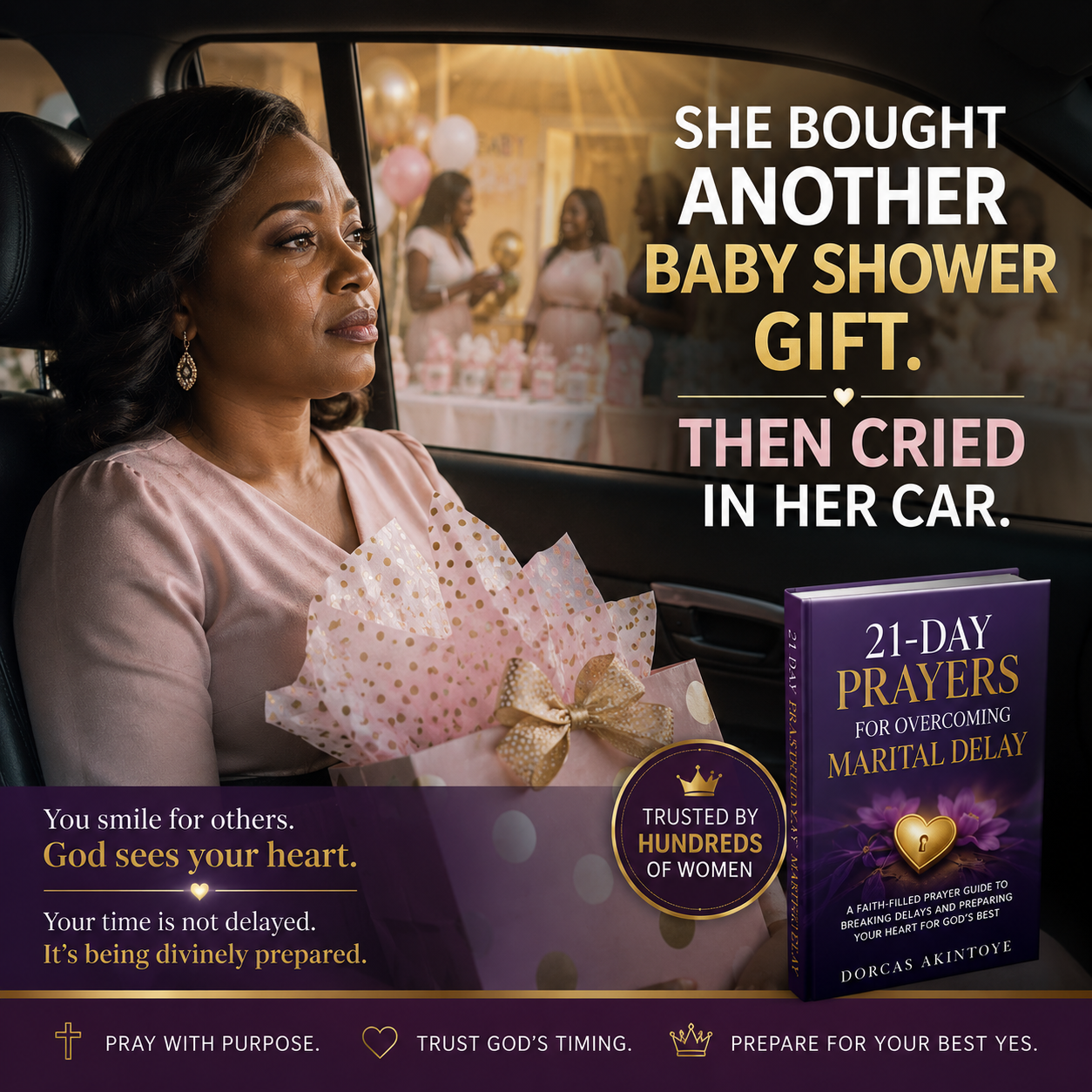 Wellmindwomen132 Facebook ad: She Bought Another Baby Shower Gift. Then Cried In Her Car.