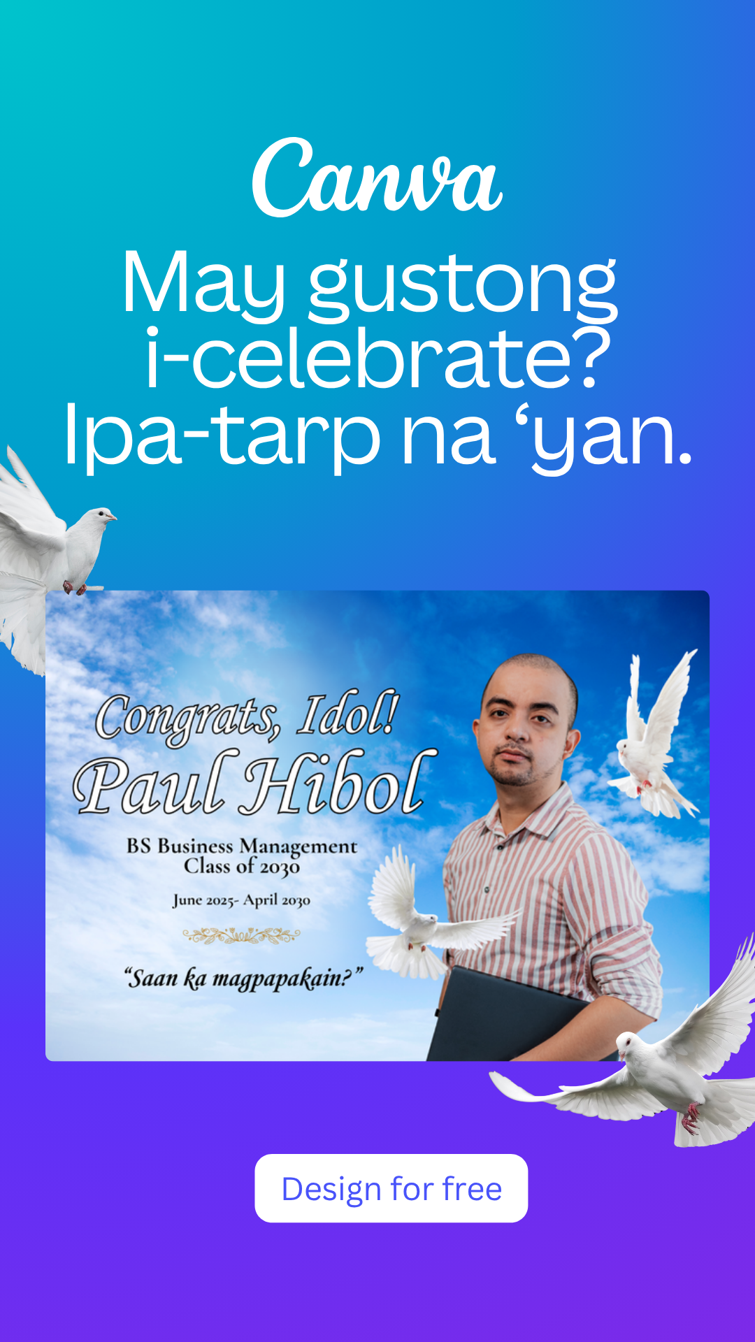 Canva Facebook ad