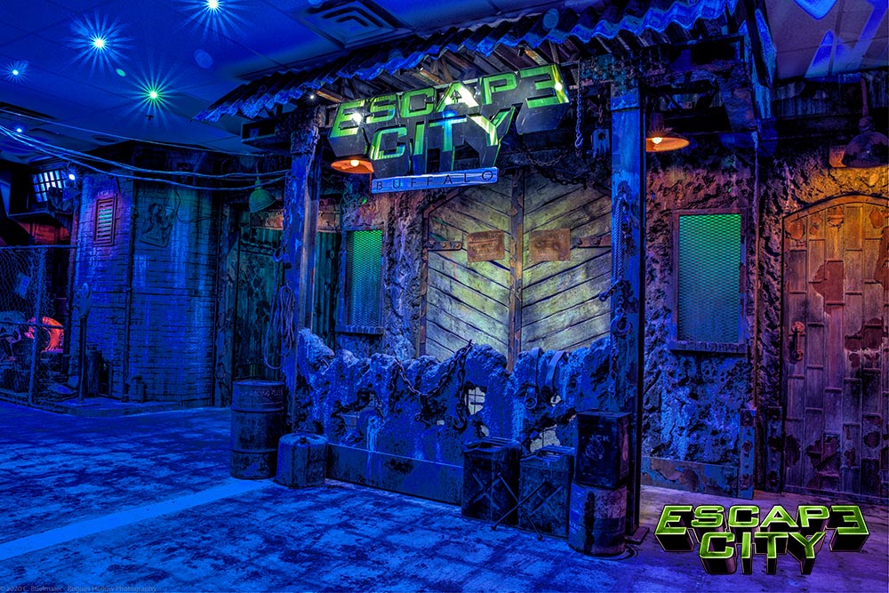 Escape City Buffalo Facebook ad: Buffalo’s top-rated escape room experience, featuring four…