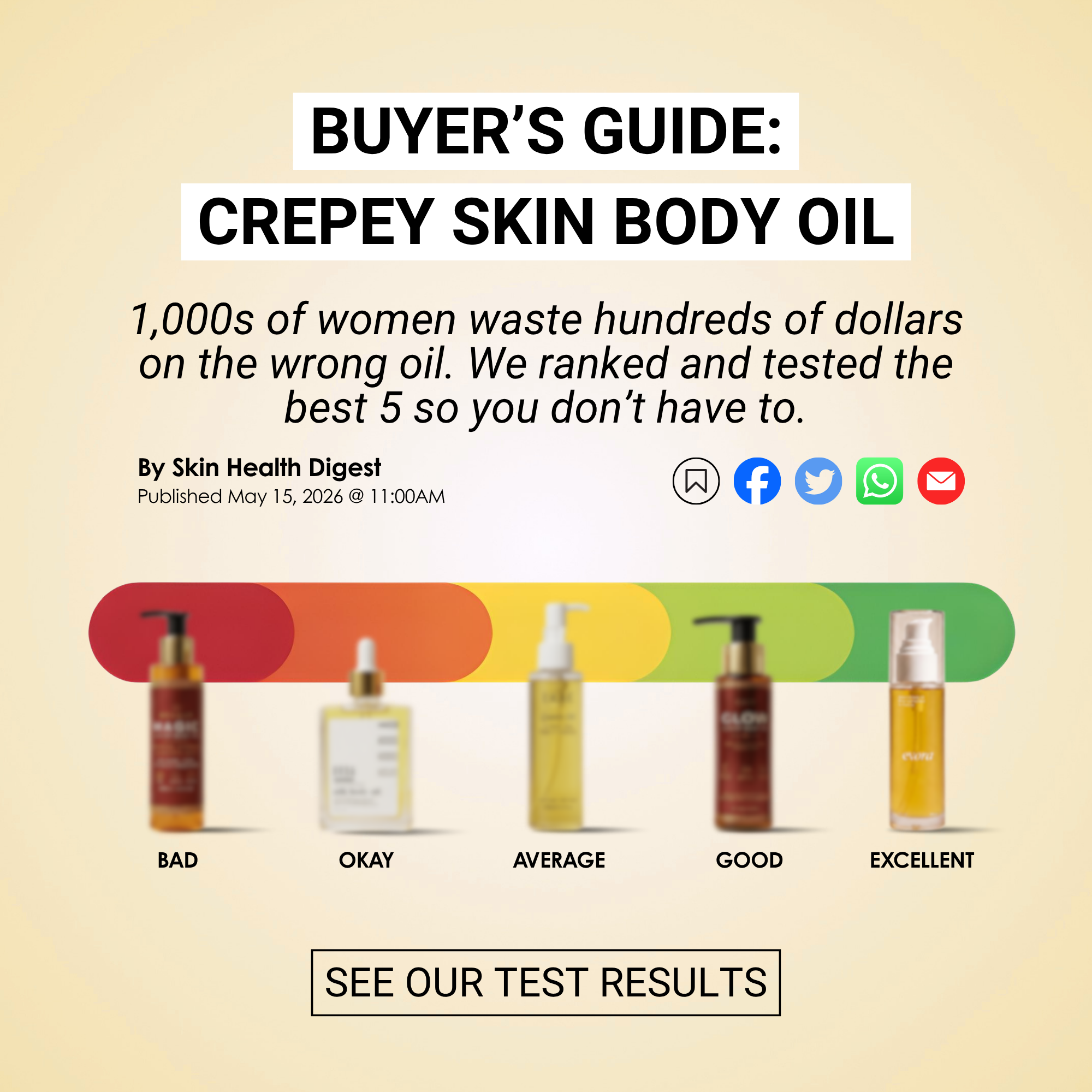 HealthyClub Facebook ad: Which Body Oil Ranked #1 in 2026?