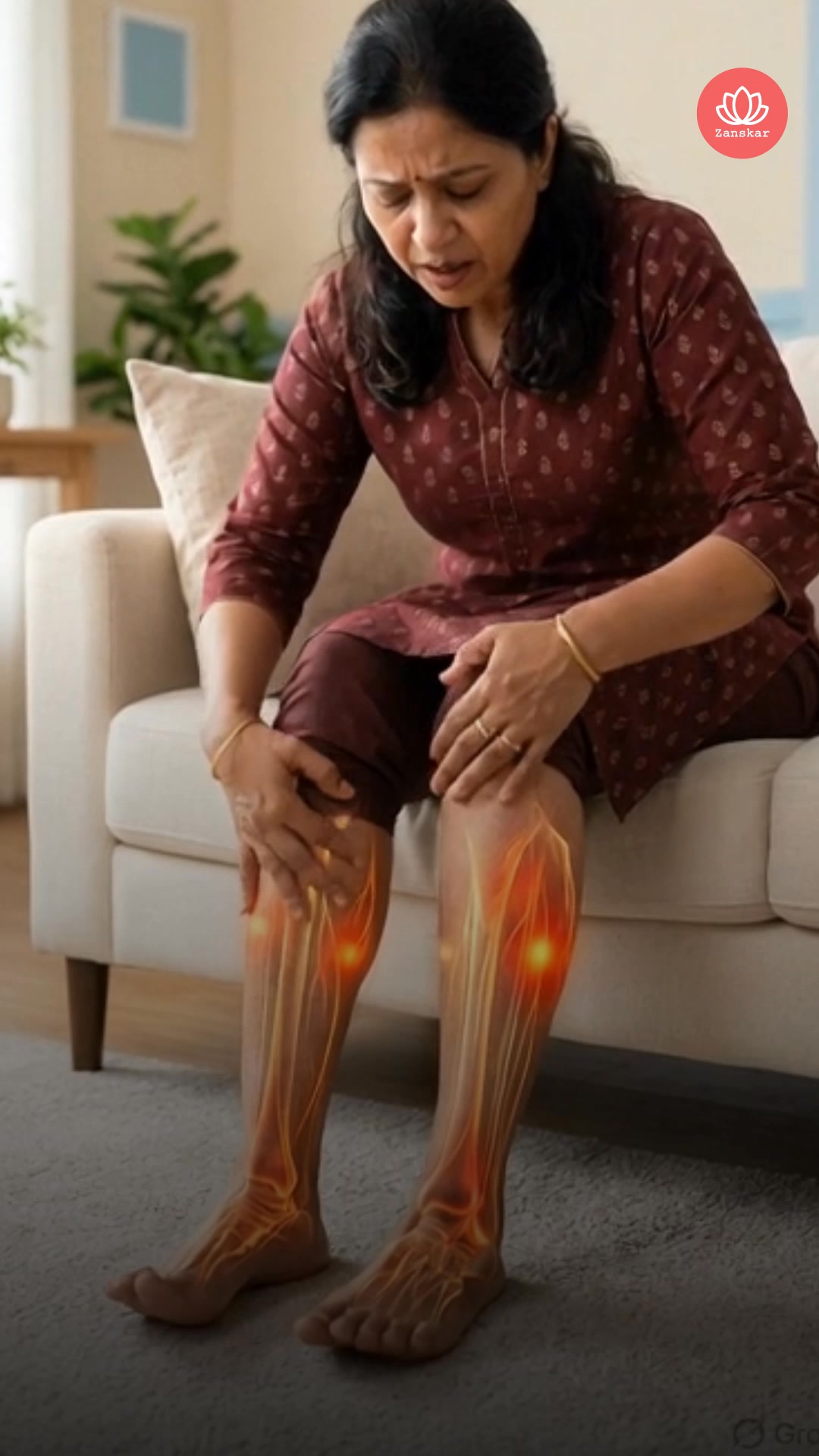 Zanskar: Muscle & Joint Relief Facebook ad: Burning, Tingling Feet? Try Zanskar