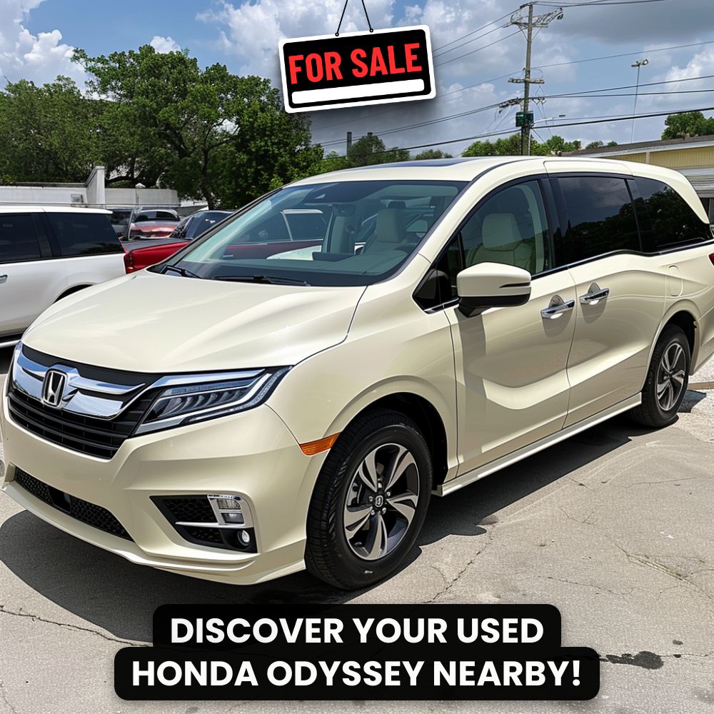 ExploreAnswers Starburst Facebook ad: Get To Know A Used 2013 Honda Odyssey LX Near You.
