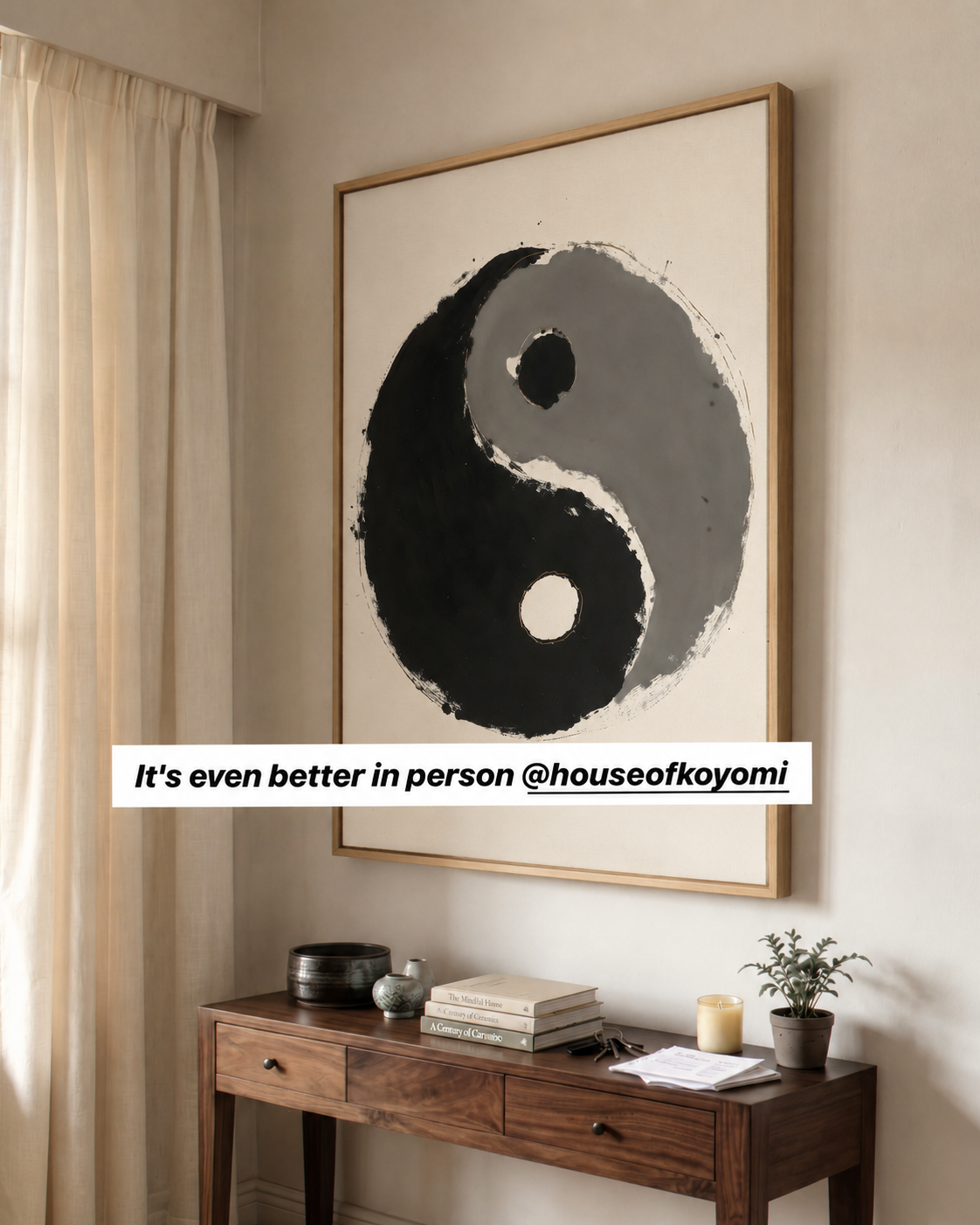 House of koyomi Facebook ad: Japanese calm, made for your home.