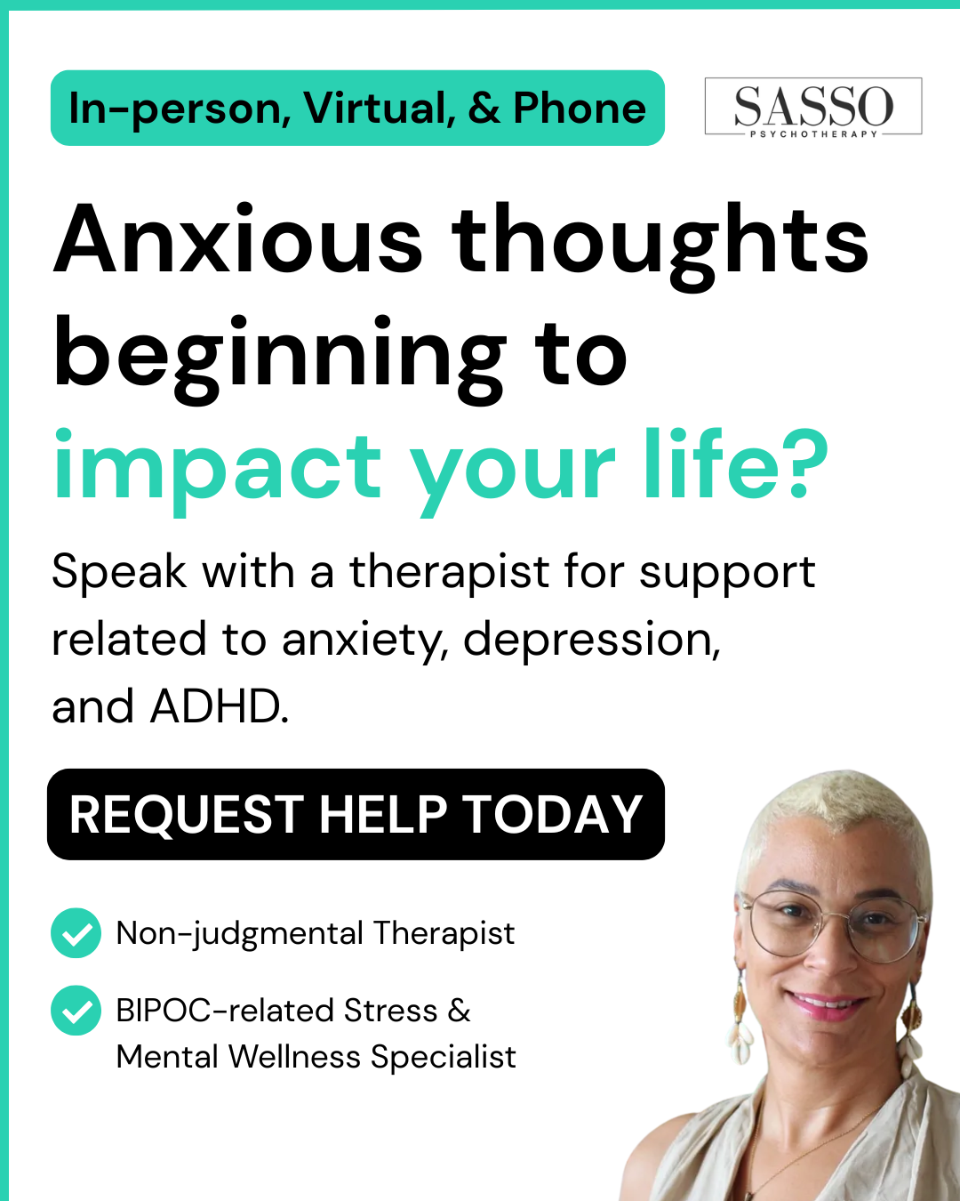 Lisa Psychotherapy Facebook ad from Apr 20, 2026