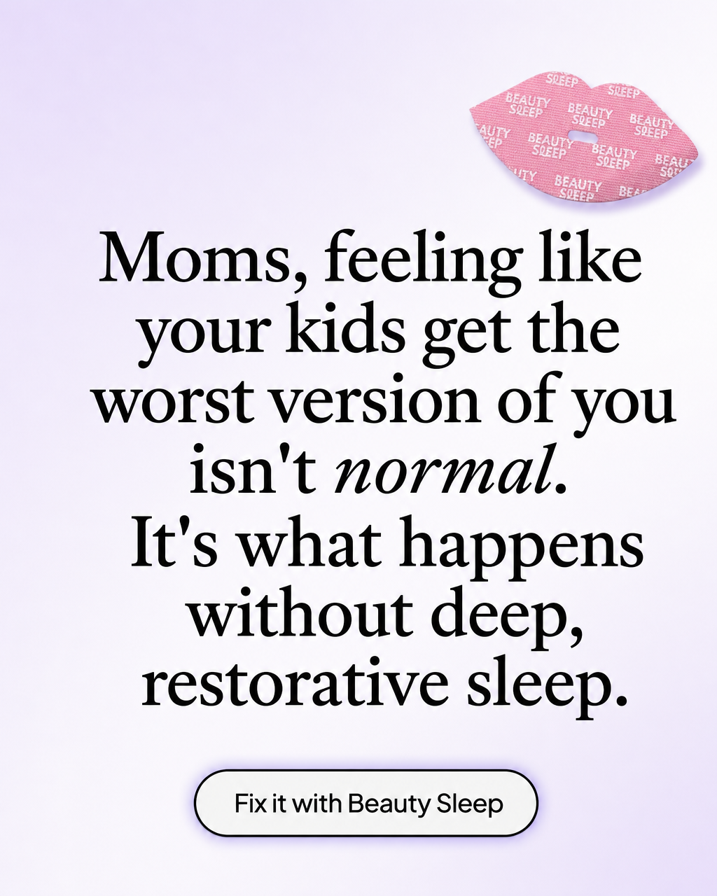 Beauty Sleep Facebook ad