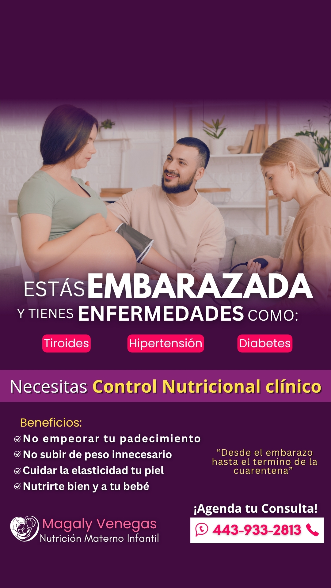 Magaly Venegas Nutrición Materno Infantil en Morelia Facebook ad from May 7, 2026