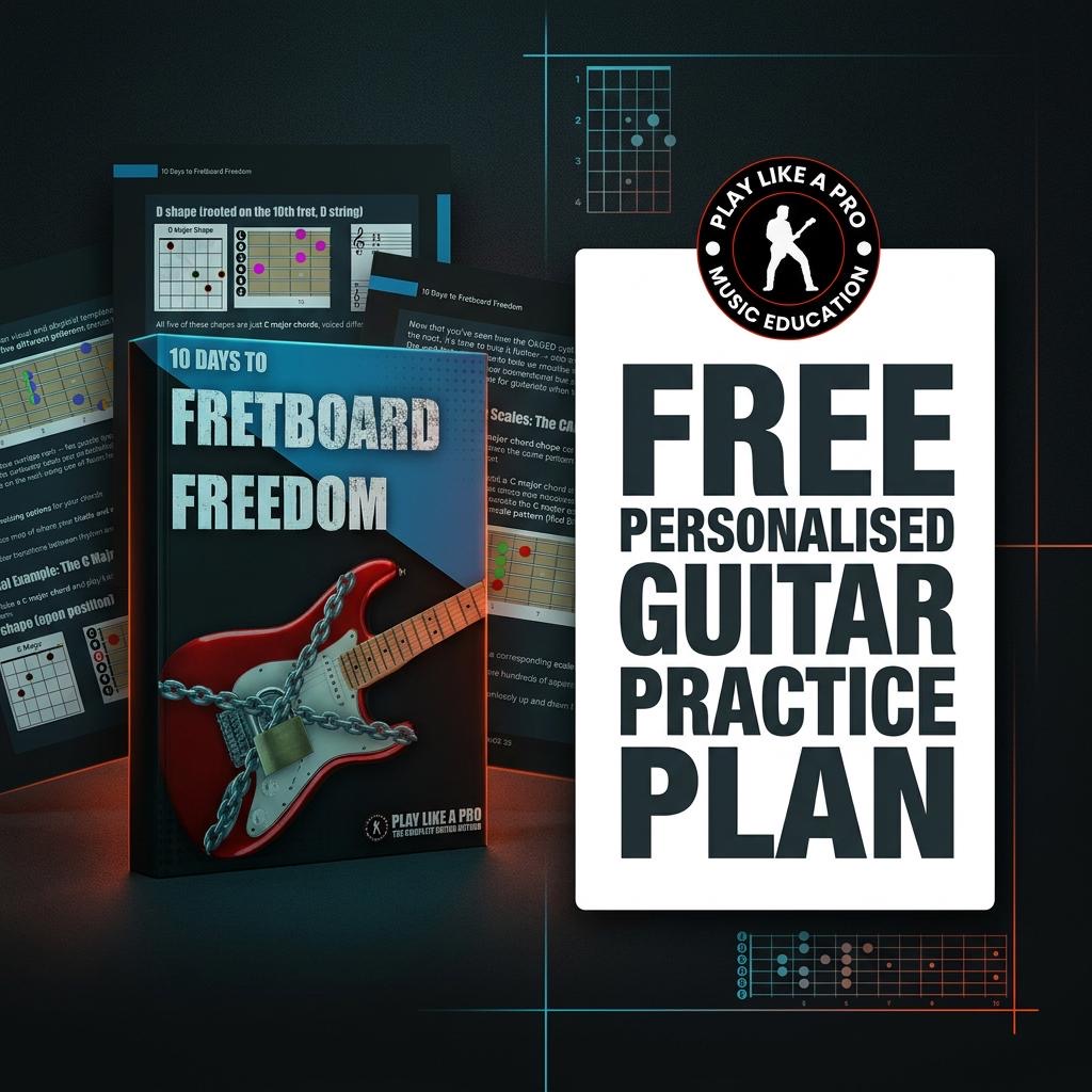 Jamie Ellis Guitar Facebook ad: Practice that works.