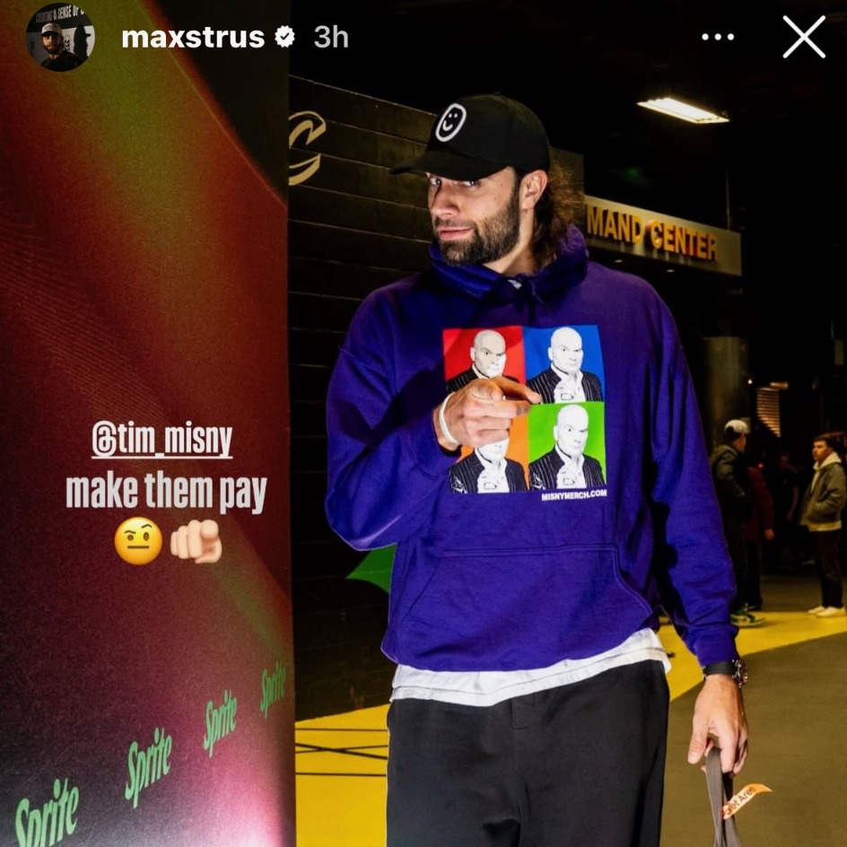 Tim Misny Facebook ad: Looking good! Last night at the Cleveland Cavalier's…