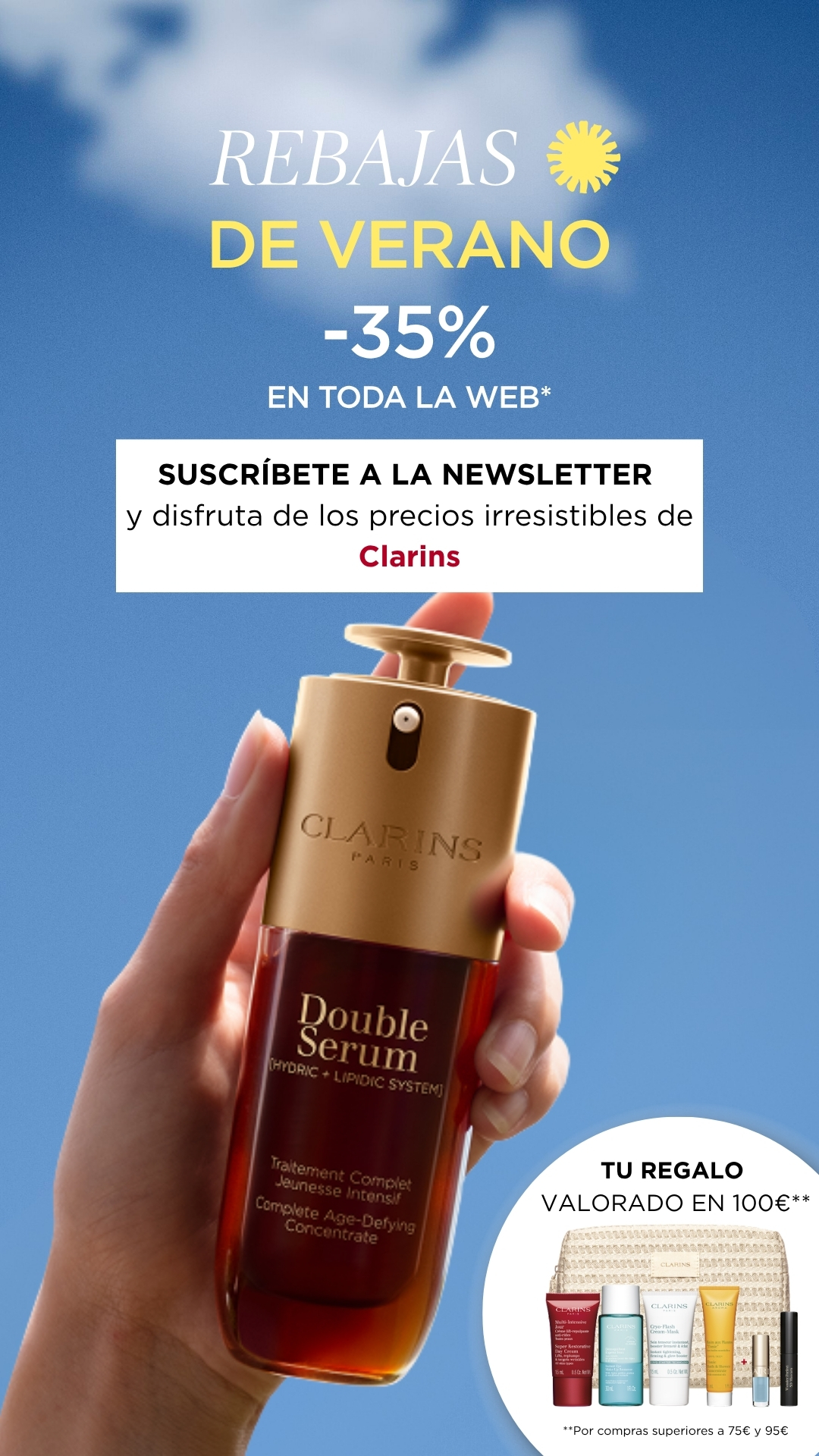 Clarins Facebook ad