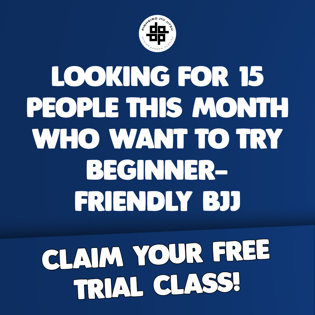 Pinheiro Jiu-Jitsu Facebook ad: BOOK YOUR FREE INTRO CLASS