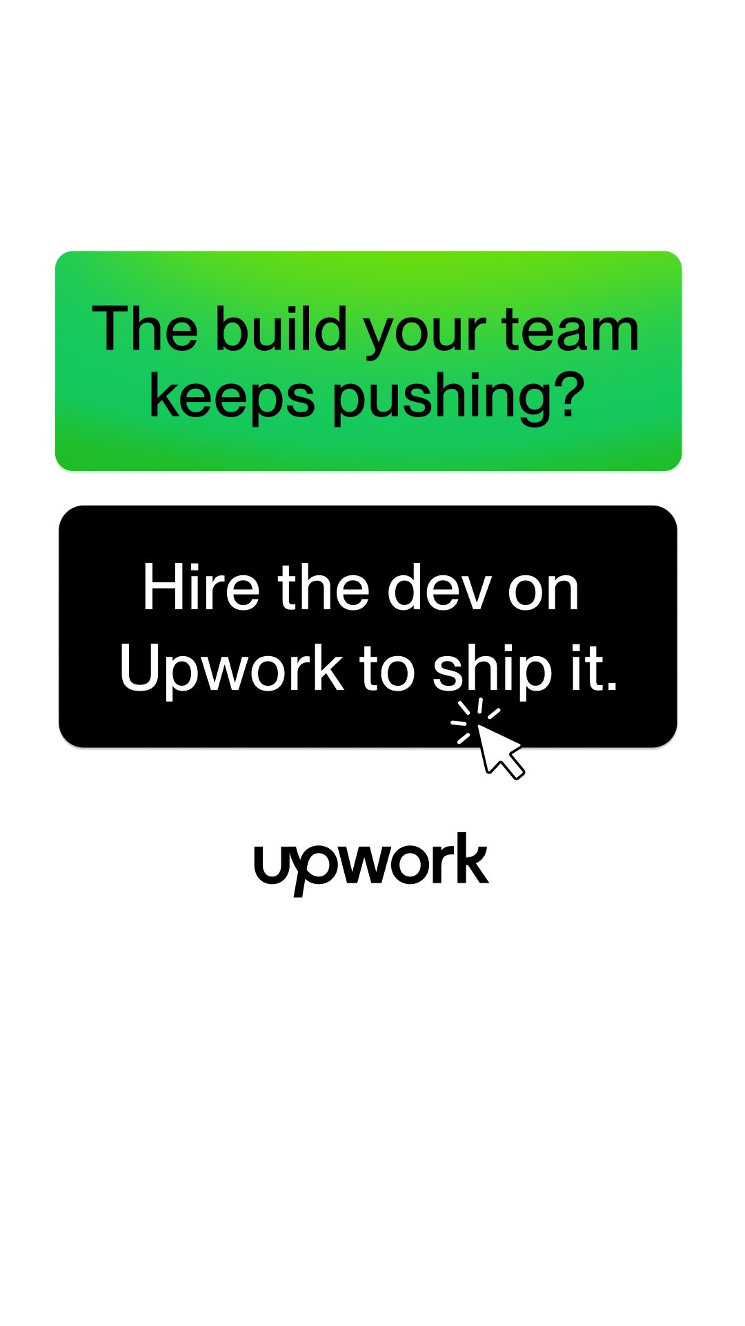 Upwork Facebook ad