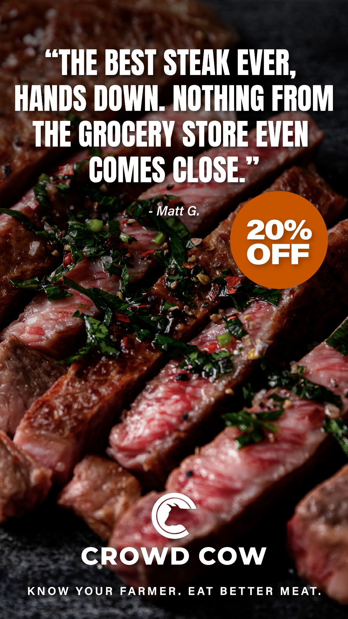 Crowd Cow Facebook ad