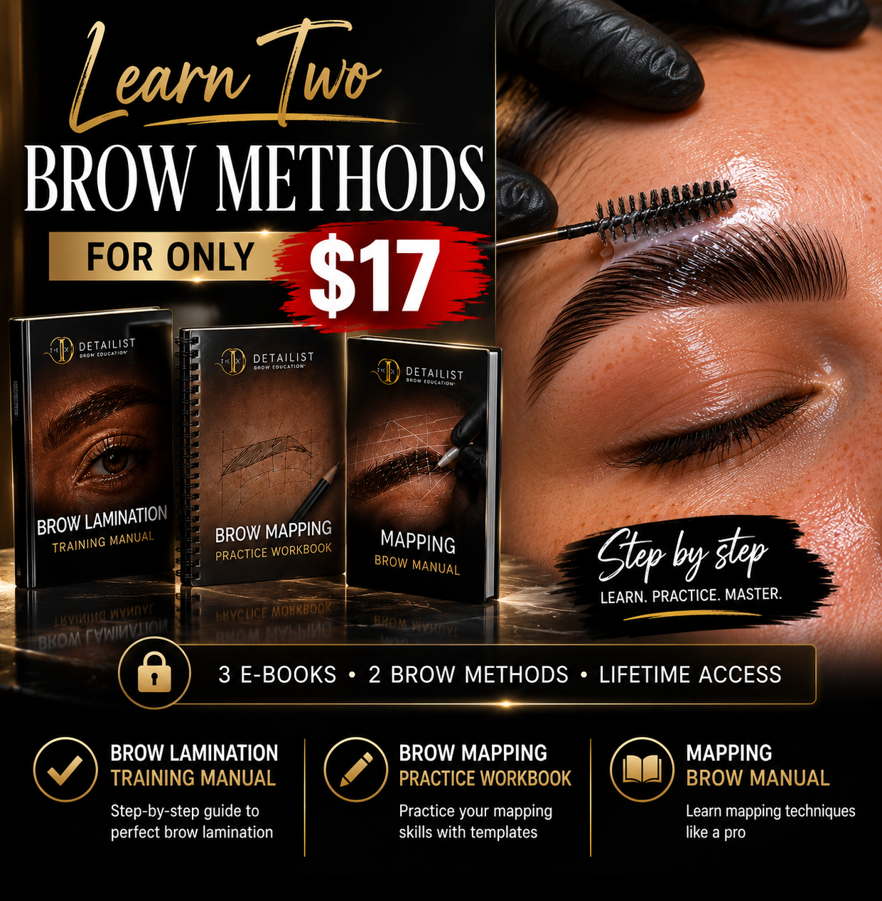 The Detailist Brow Academy Facebook ad: BUNDLE OFFER