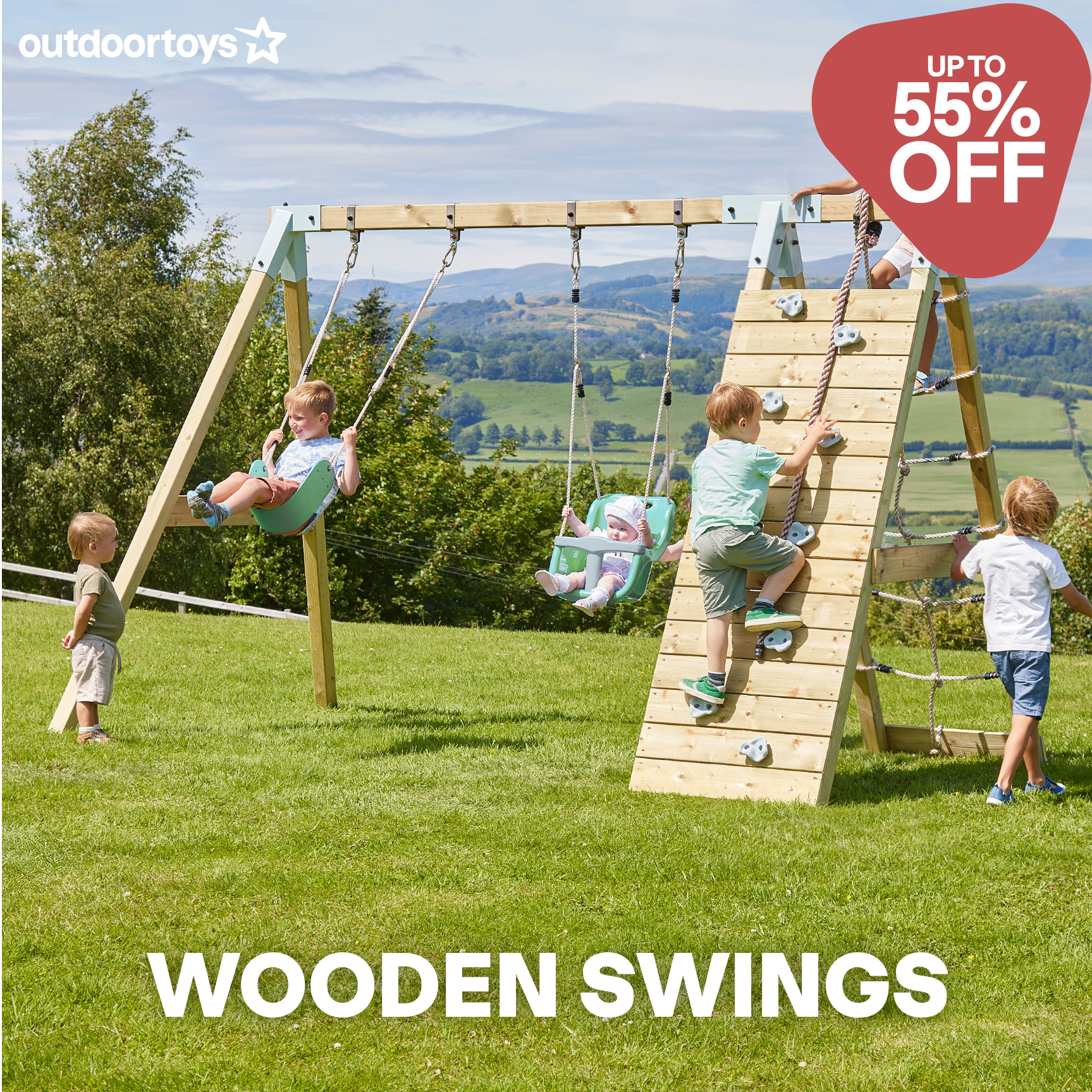 Outdoor Toys Facebook ad: Spring starts here.