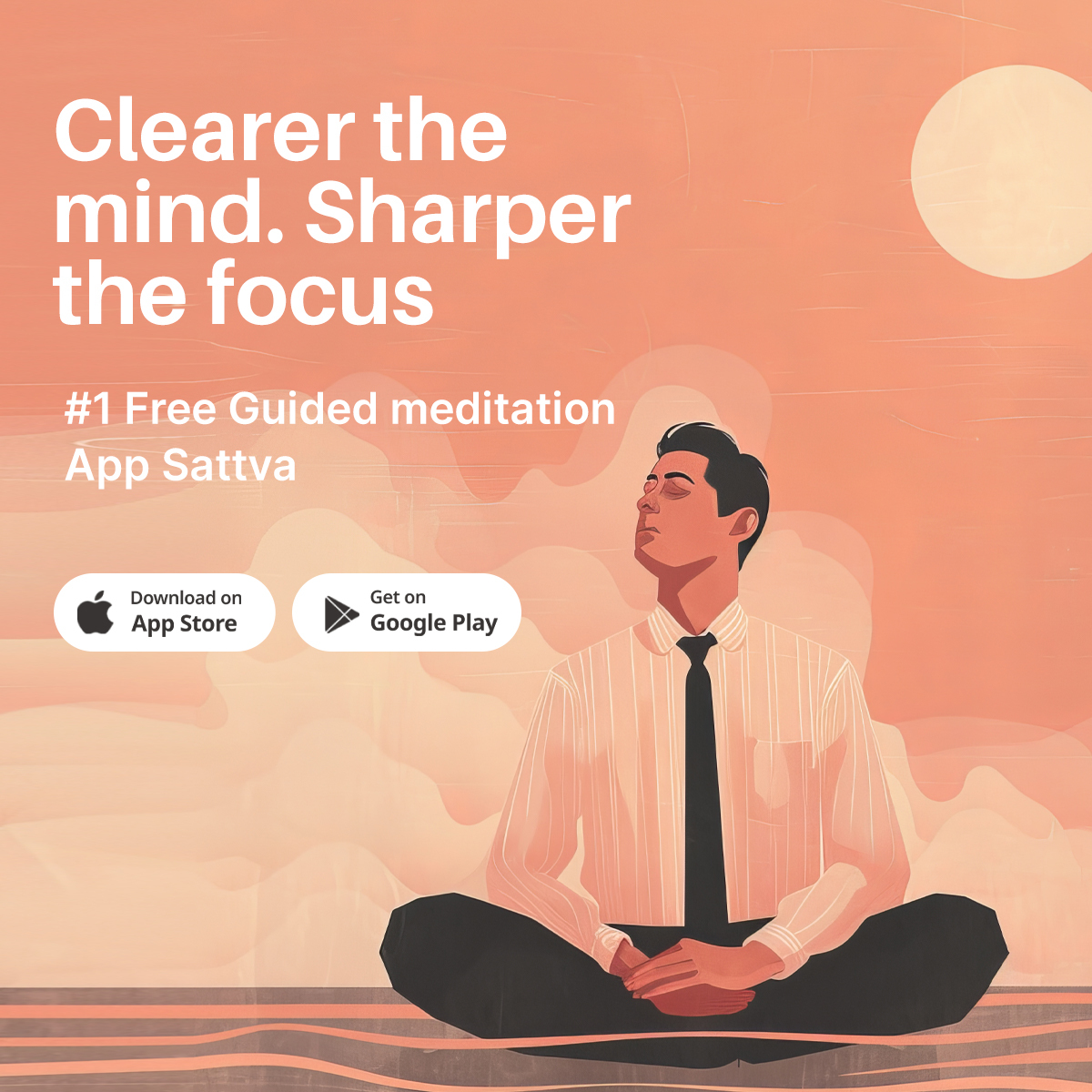 Sattva Meditation App  Facebook ad