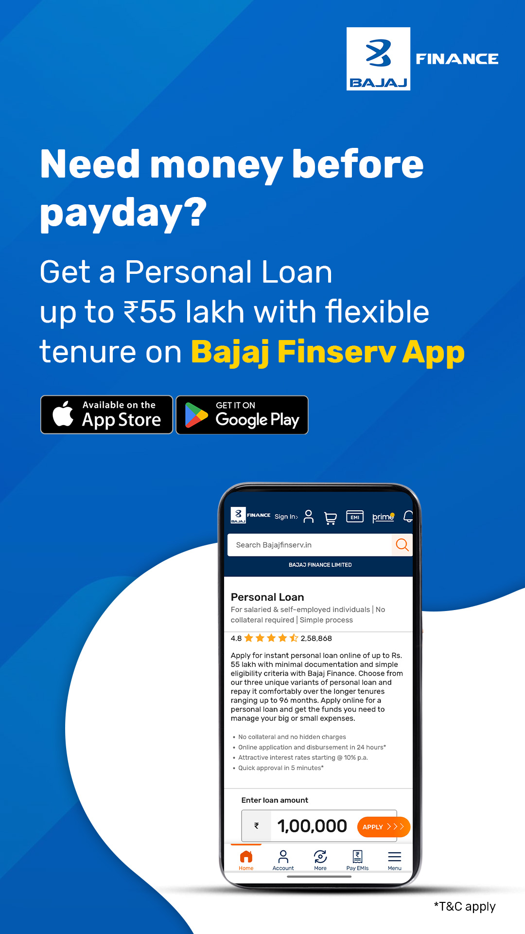 Bajaj Finserv Facebook ad