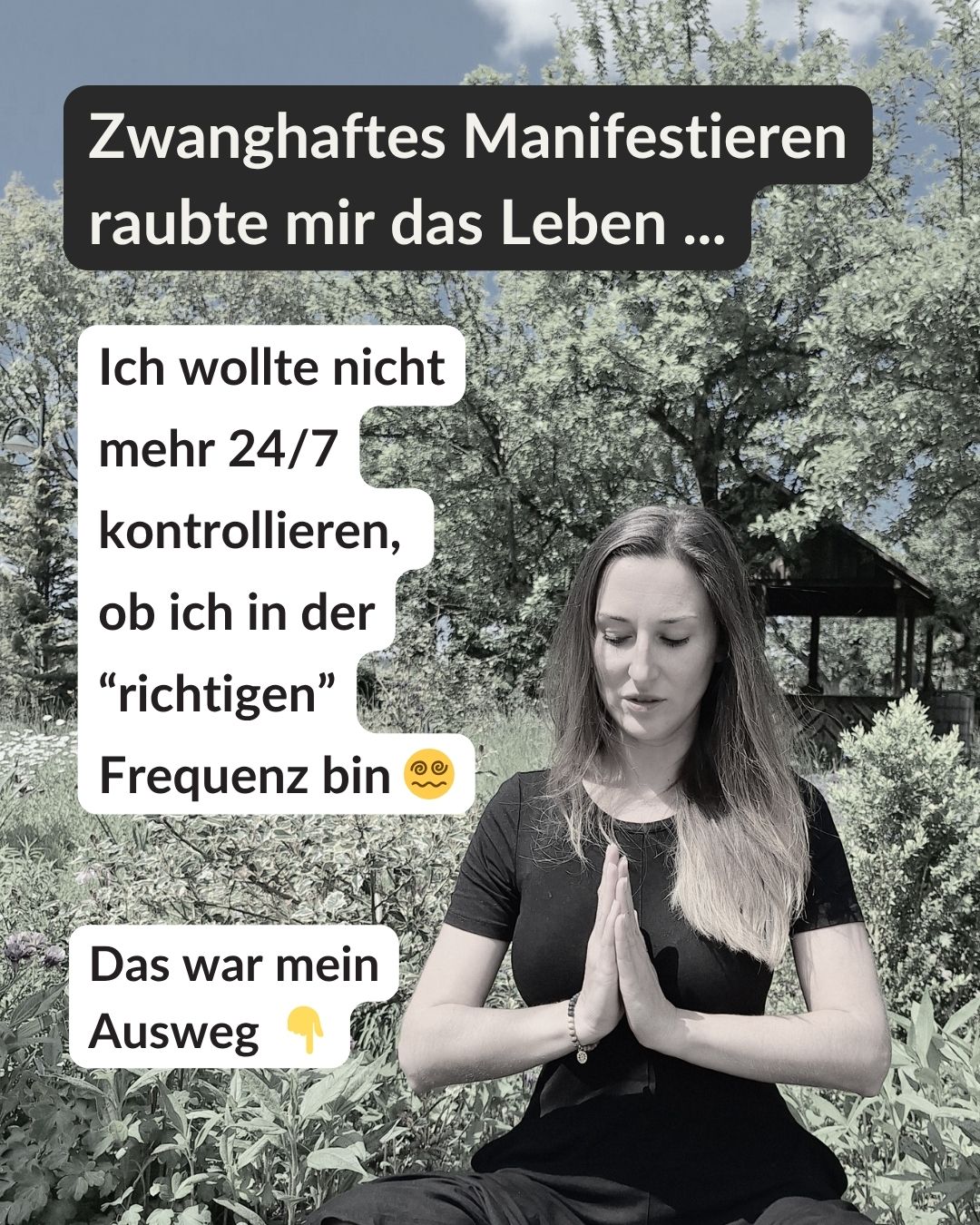 Mindbliss Facebook ad: Schluss mit Manifestationsfrust