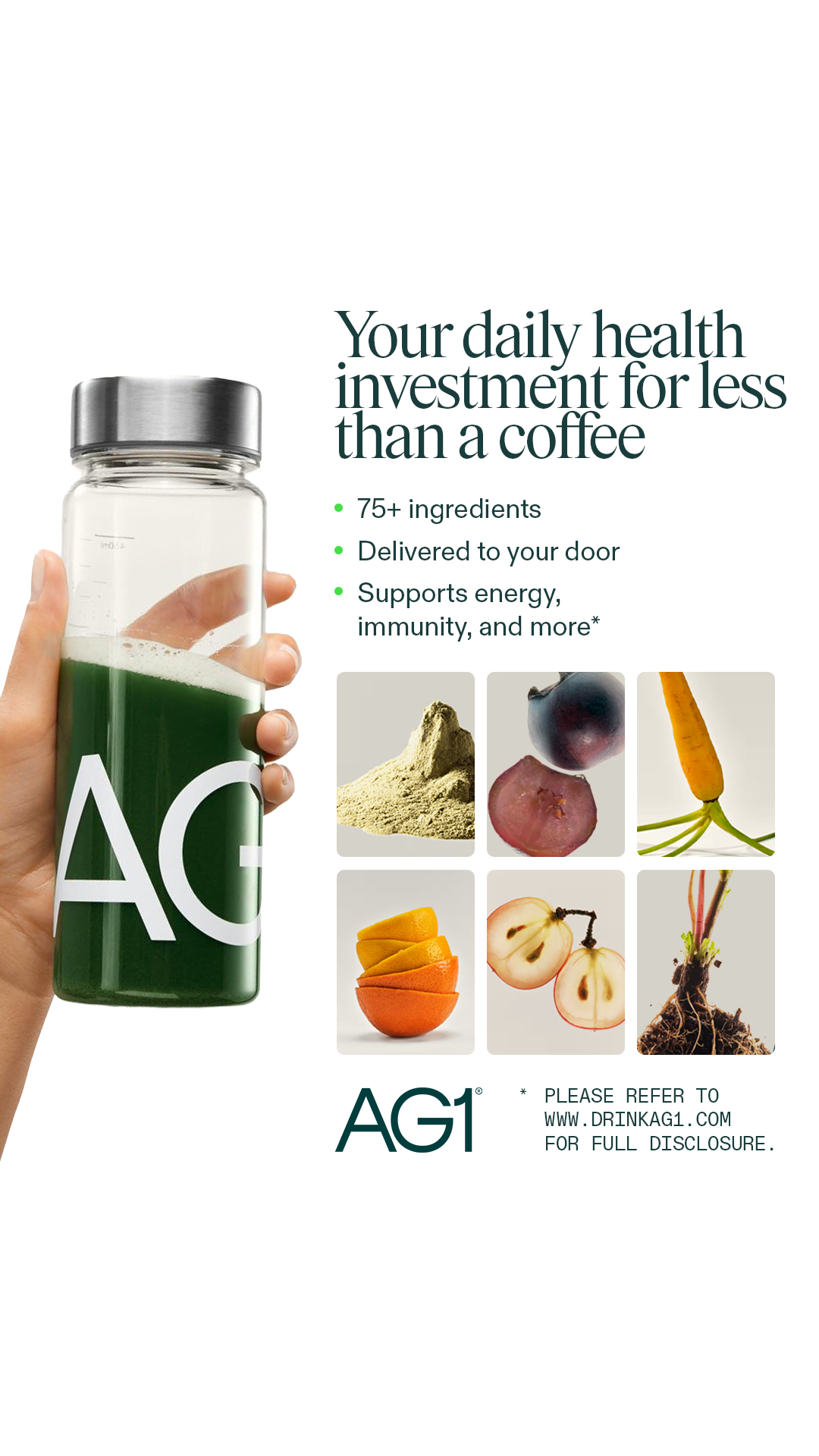 AG1 by Athletic Greens Facebook ad