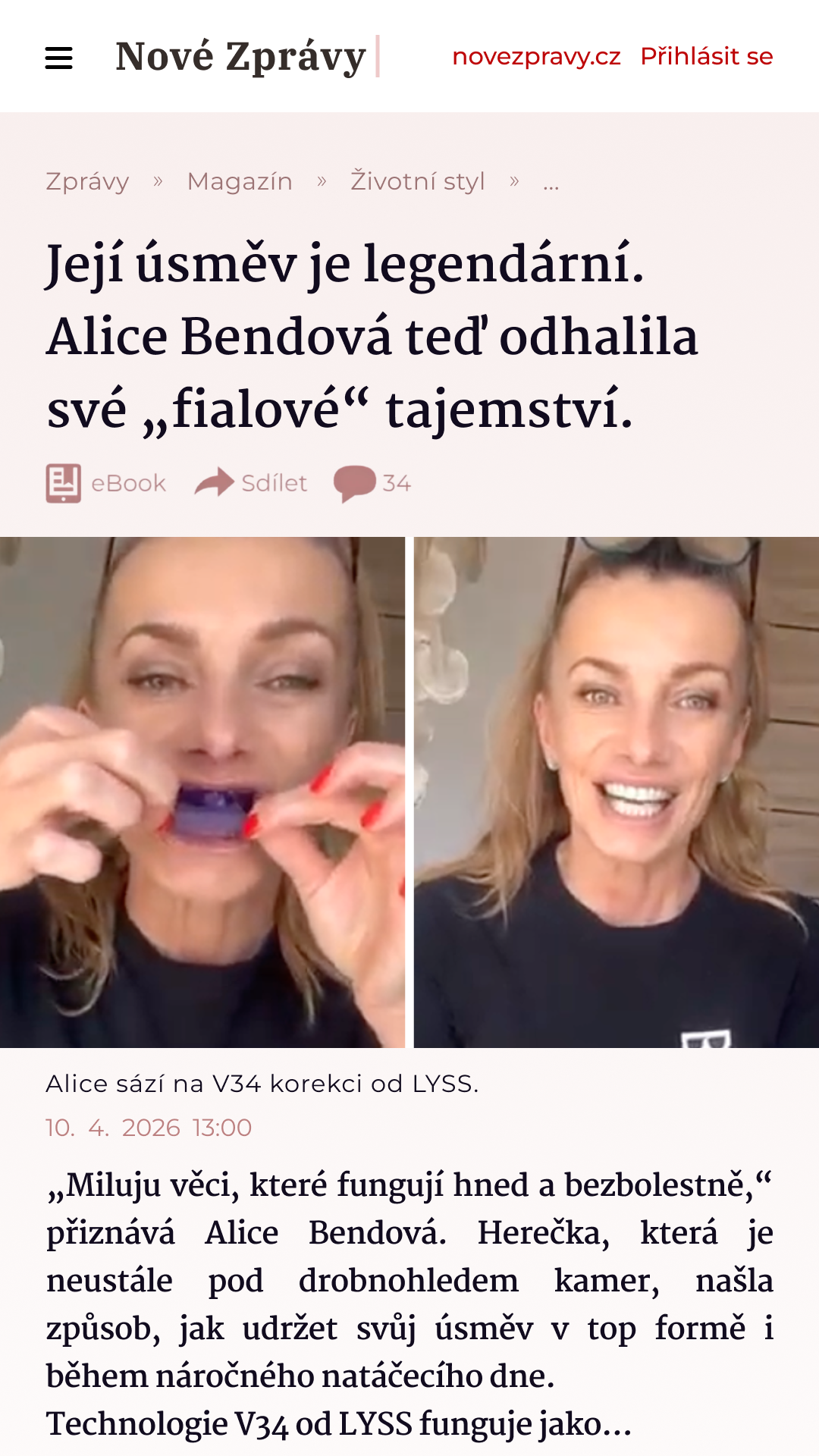 LYSS Facebook ad
