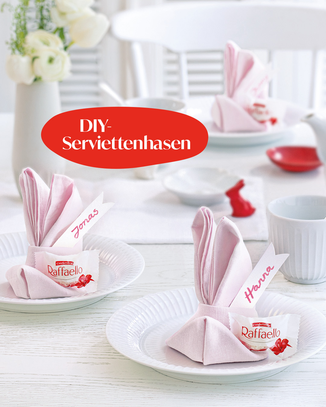 Raffaello Facebook ad: Lust auf eine einfache Dekoidee für Ostern?