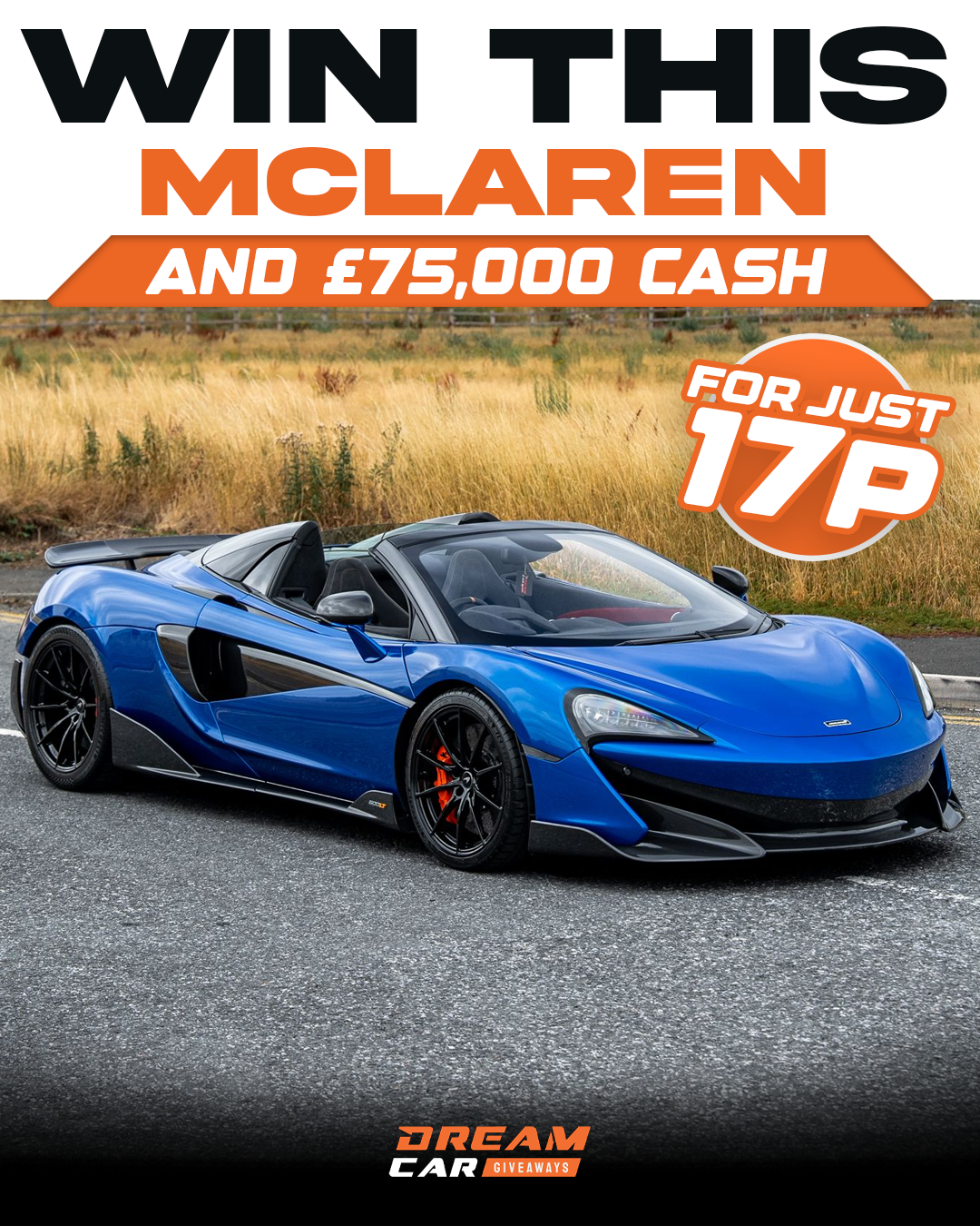 Dream Car Giveaways Facebook ad