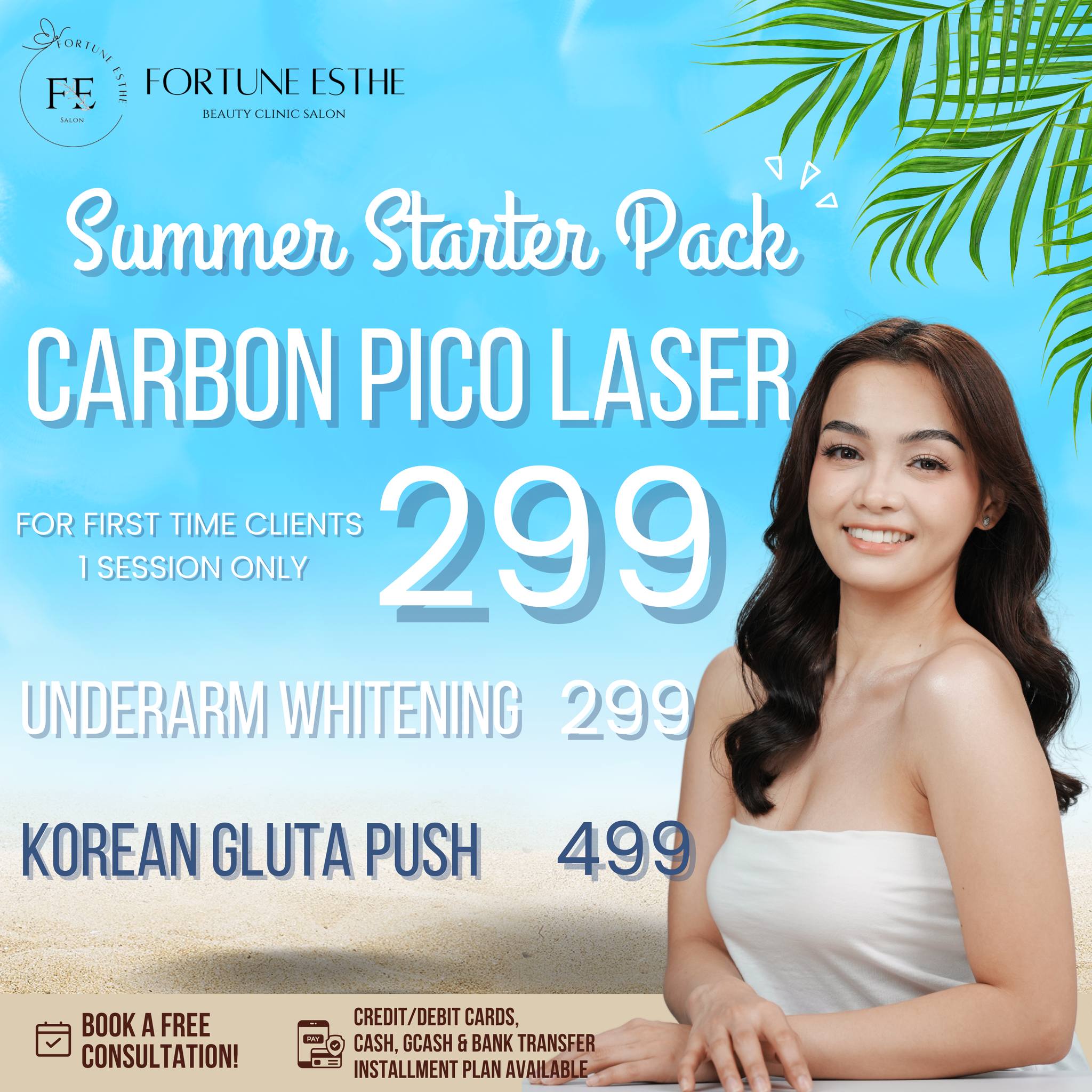Fortune Esthe Salon Greenhills Facebook ad: Ready for summer?