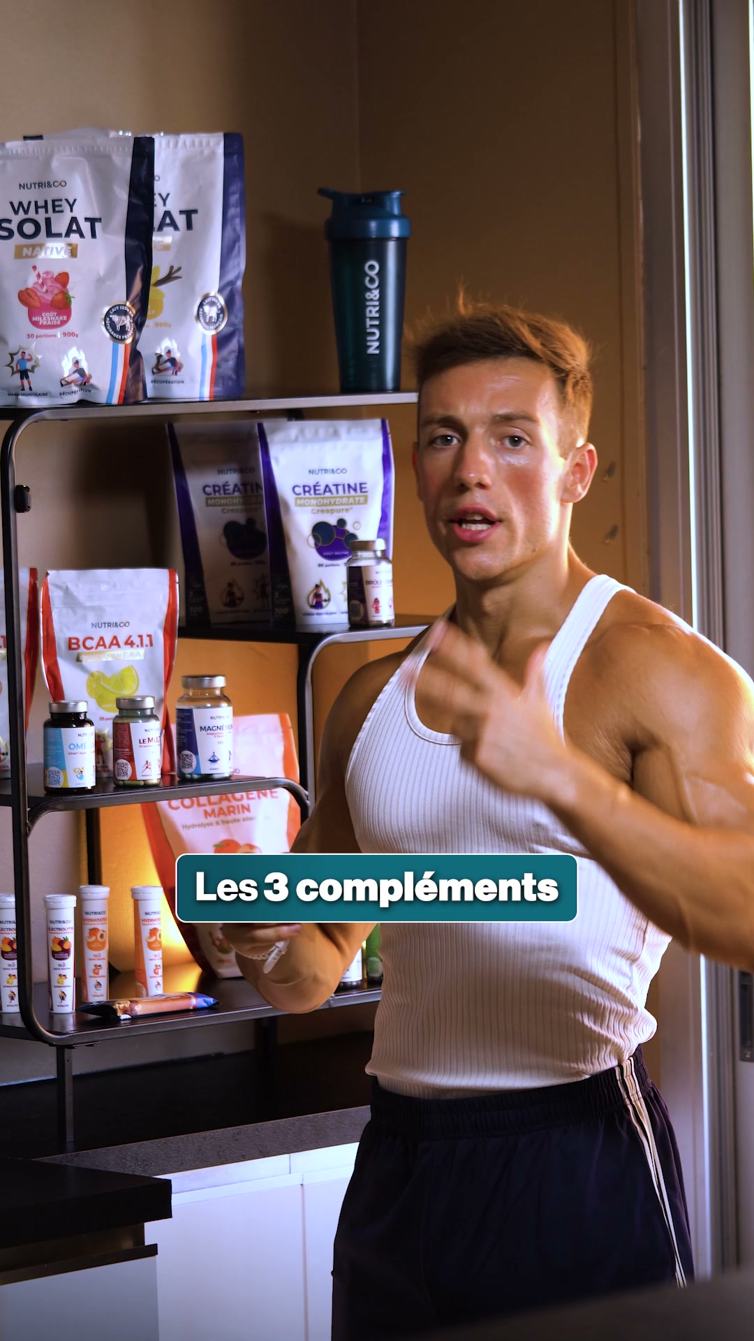 Nutri&Co Facebook ad: Avant, pendant, après: Le trio ultime de l'entraînement