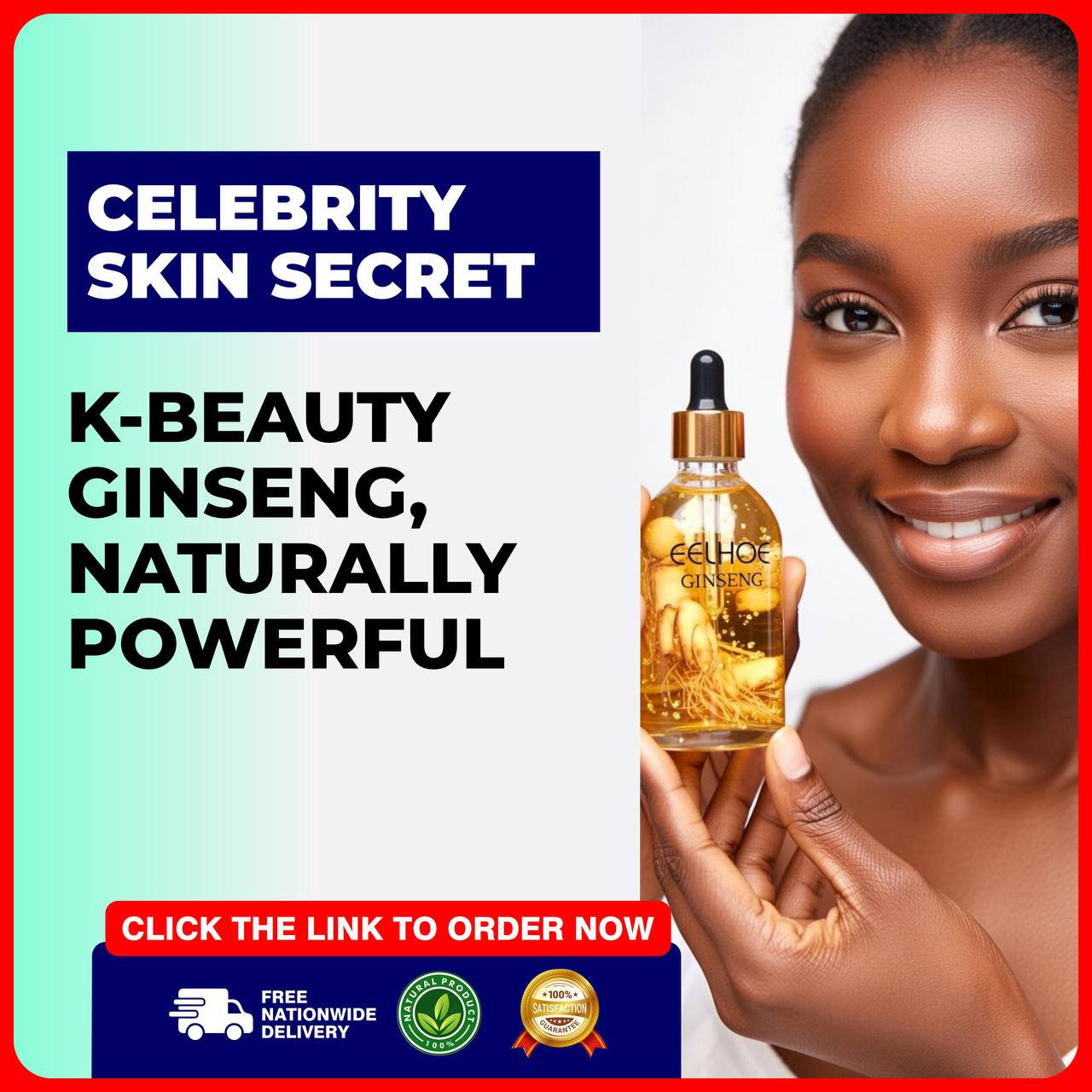 Ginseng oil Facebook ad
