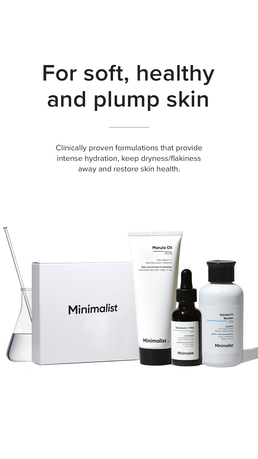 Minimalistinc Facebook ad