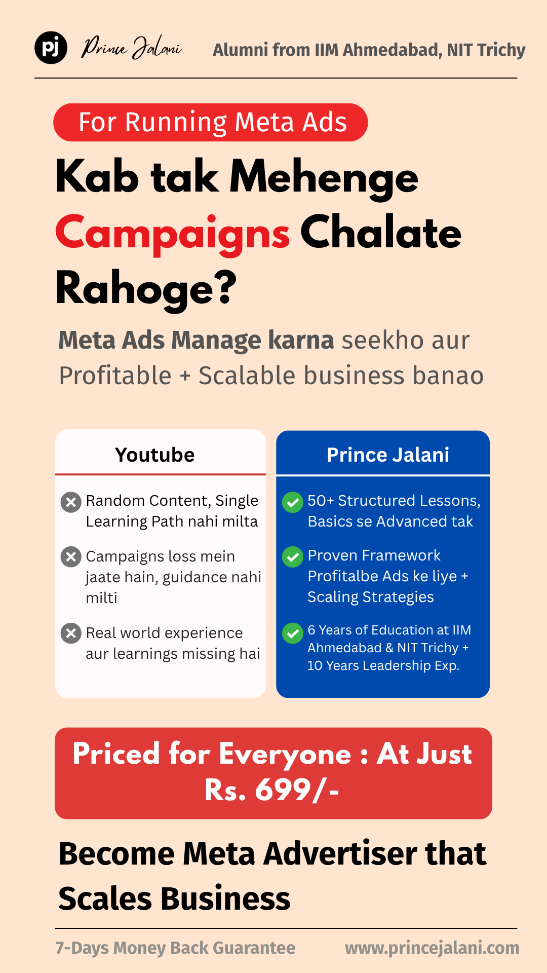 Prince Jalani Facebook ad