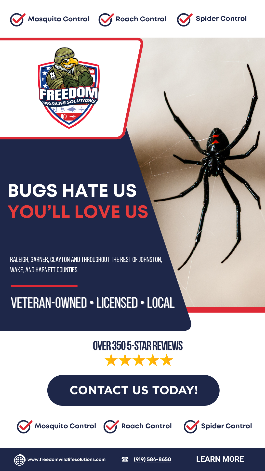 Freedom Wildlife Solutions & Pest Control Facebook ad