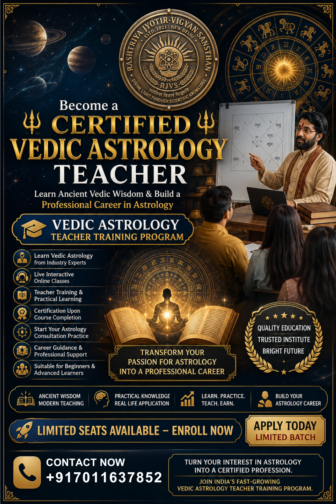 Rashtriya Jyotir-Vigyan Sansthan Facebook ad: ज्योतिष को अपना करियर बनाएं