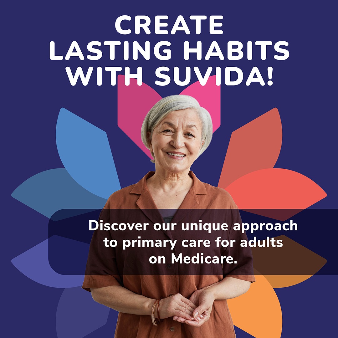 Suvida Healthcare Facebook ad: Cuidar su salud no tiene por qué ser…