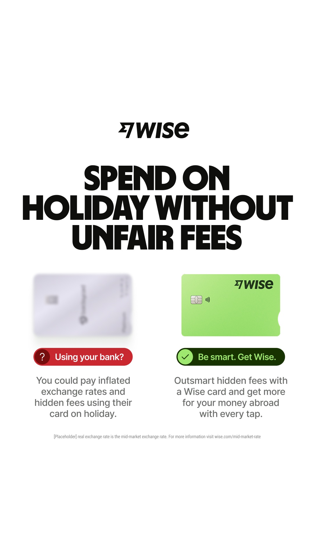 Wise Facebook ad