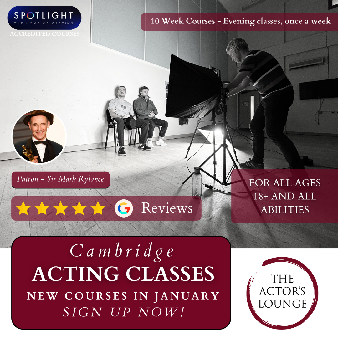 The Actor's Lounge Facebook ad from Dec 18, 2025